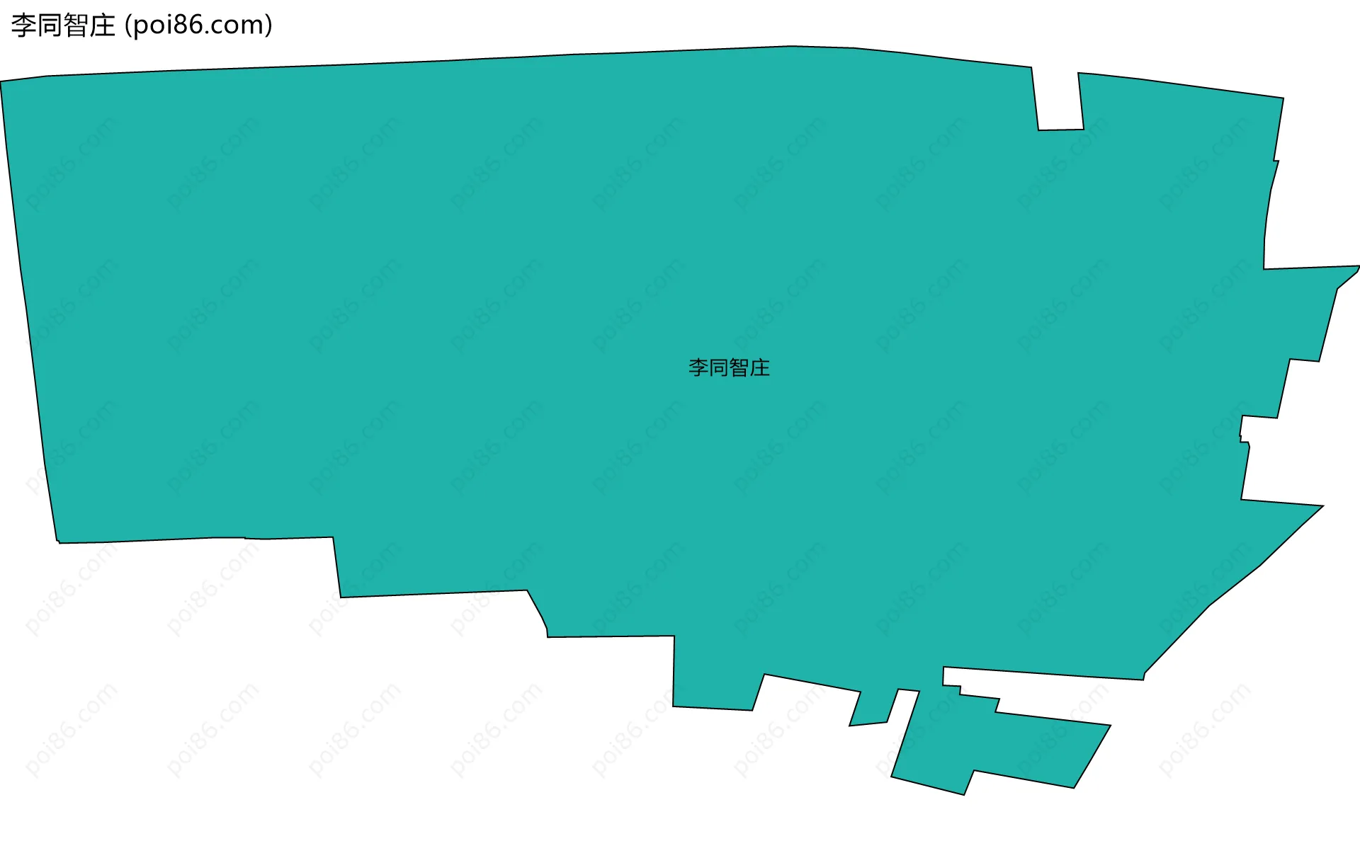 李同智庄边界地图