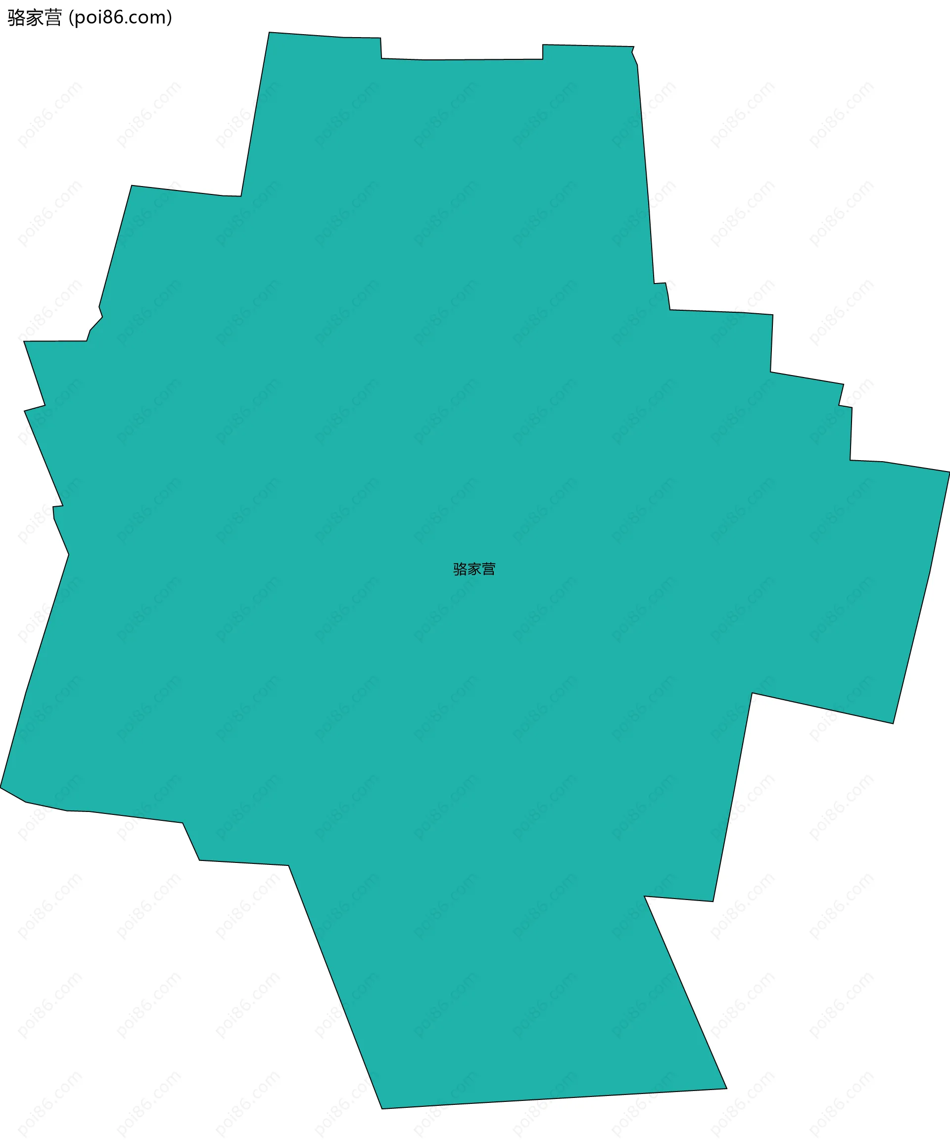 骆家营边界地图