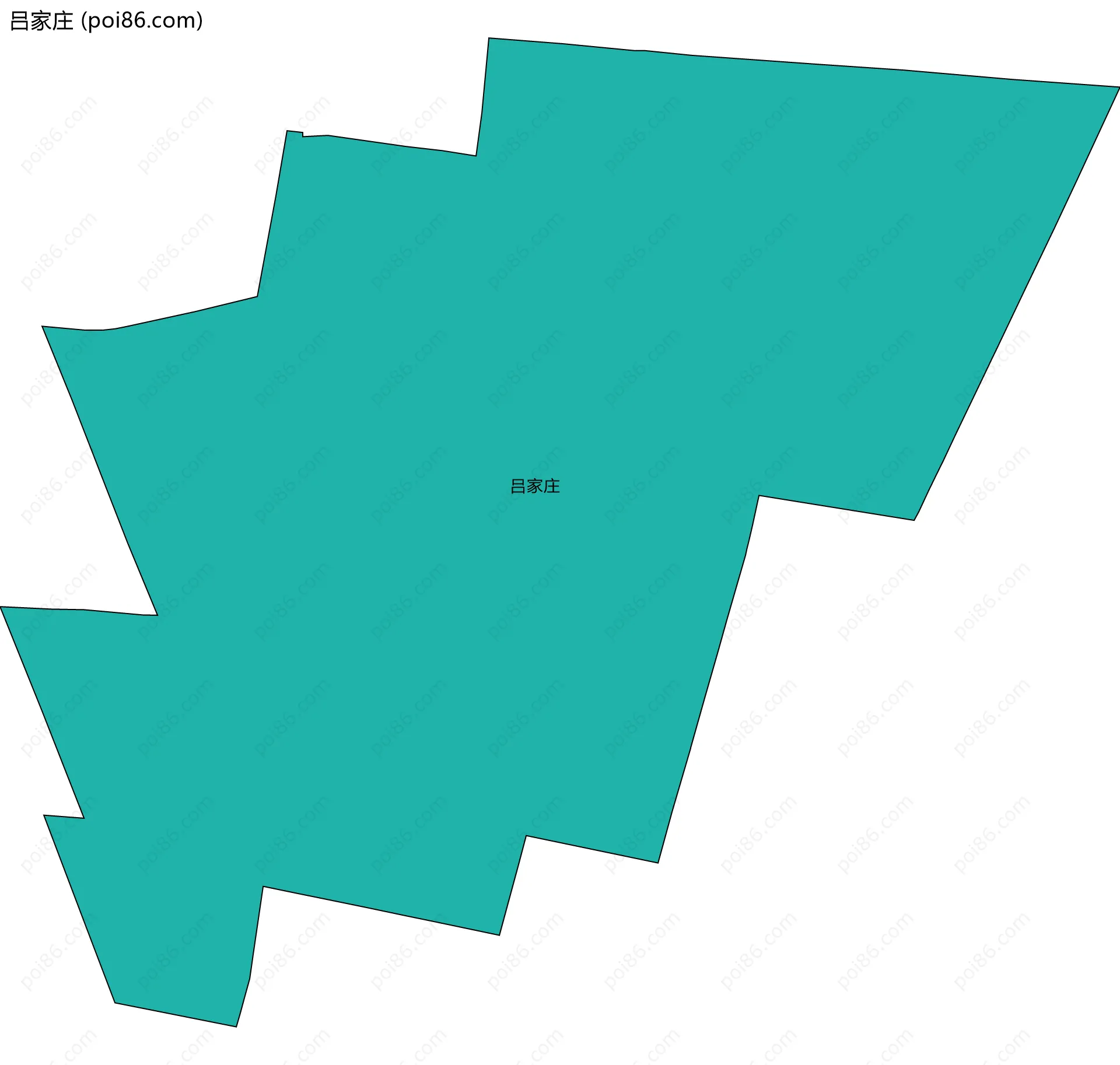 吕家庄边界地图