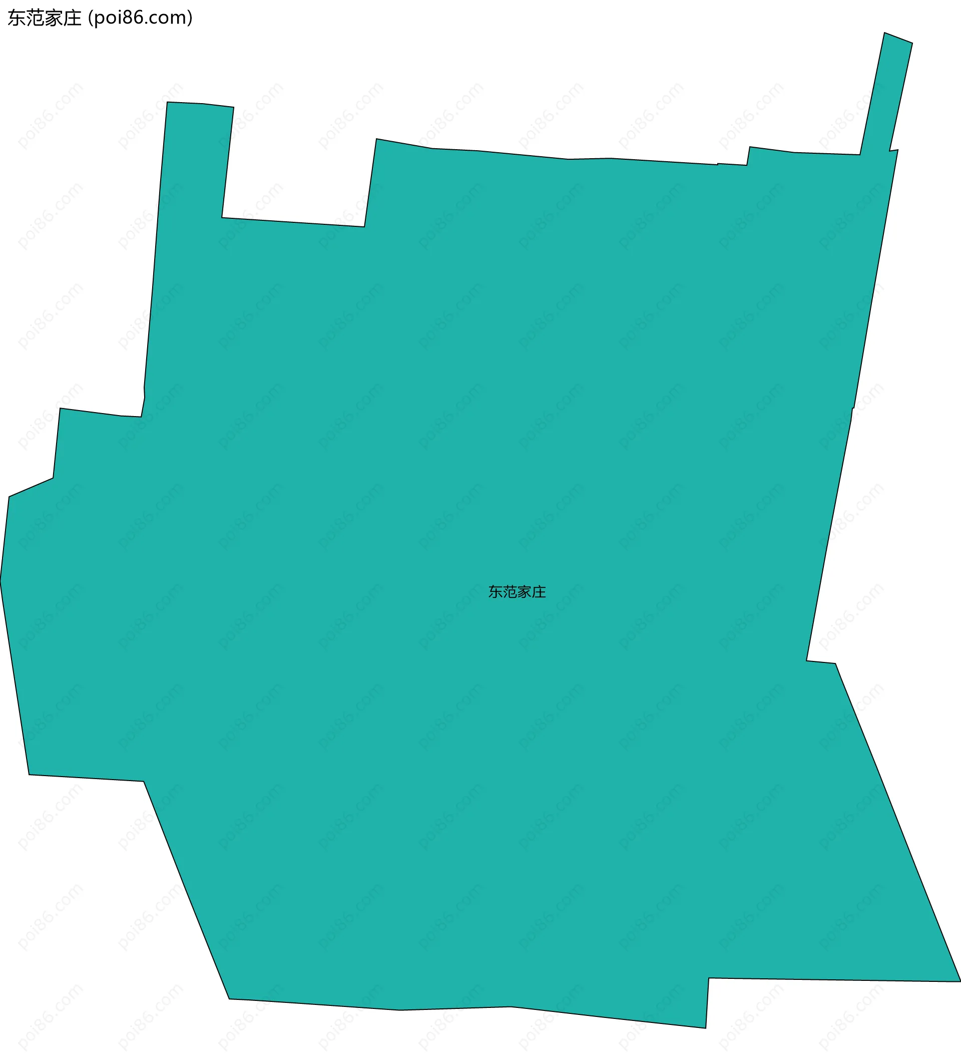东范家庄边界地图