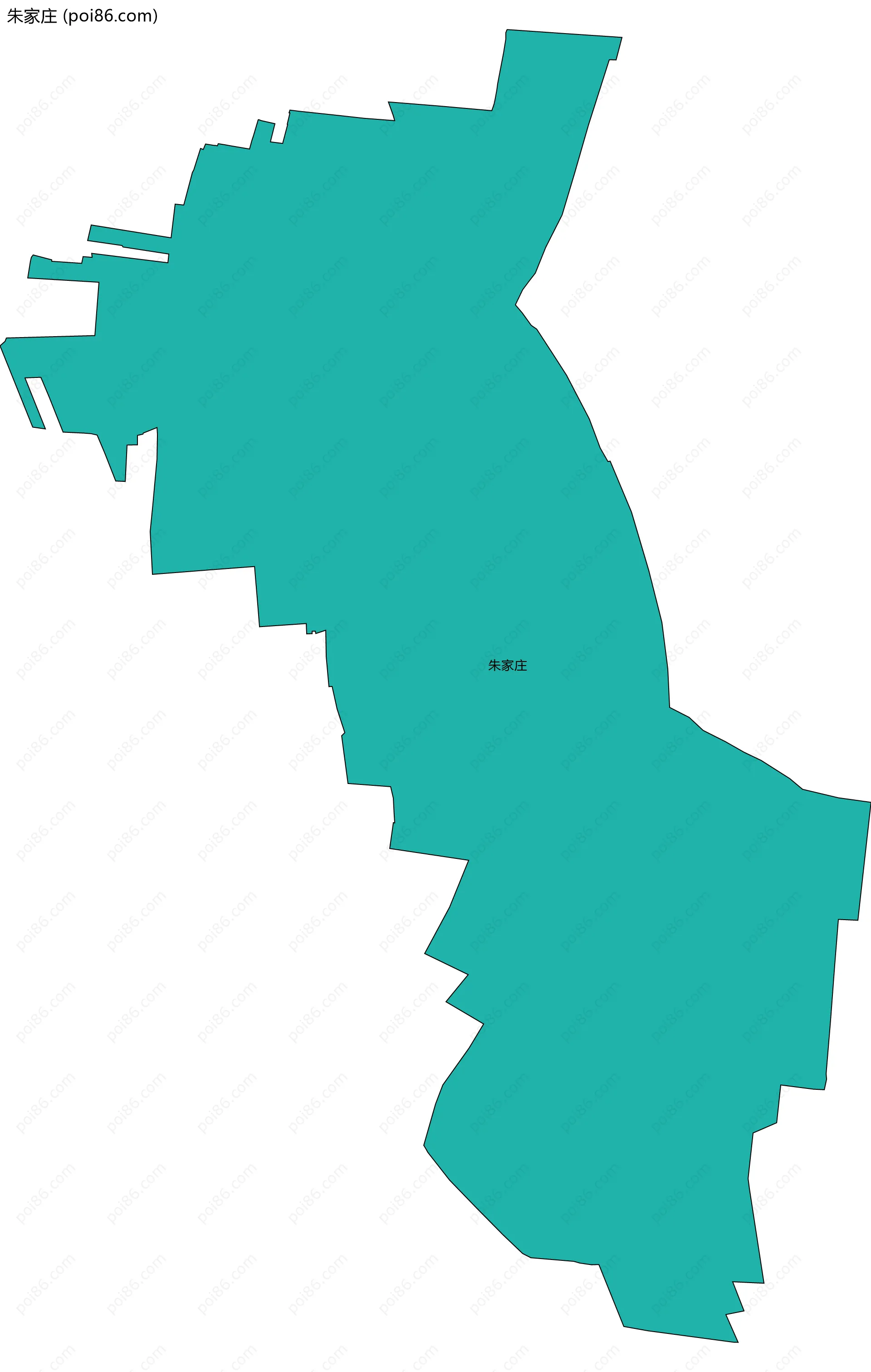 朱家庄边界地图
