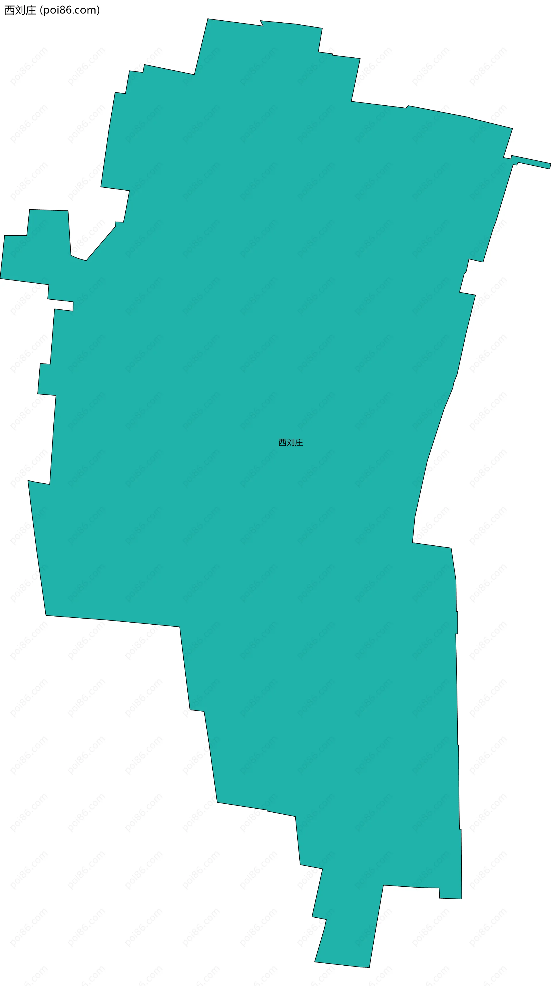 西刘庄边界地图