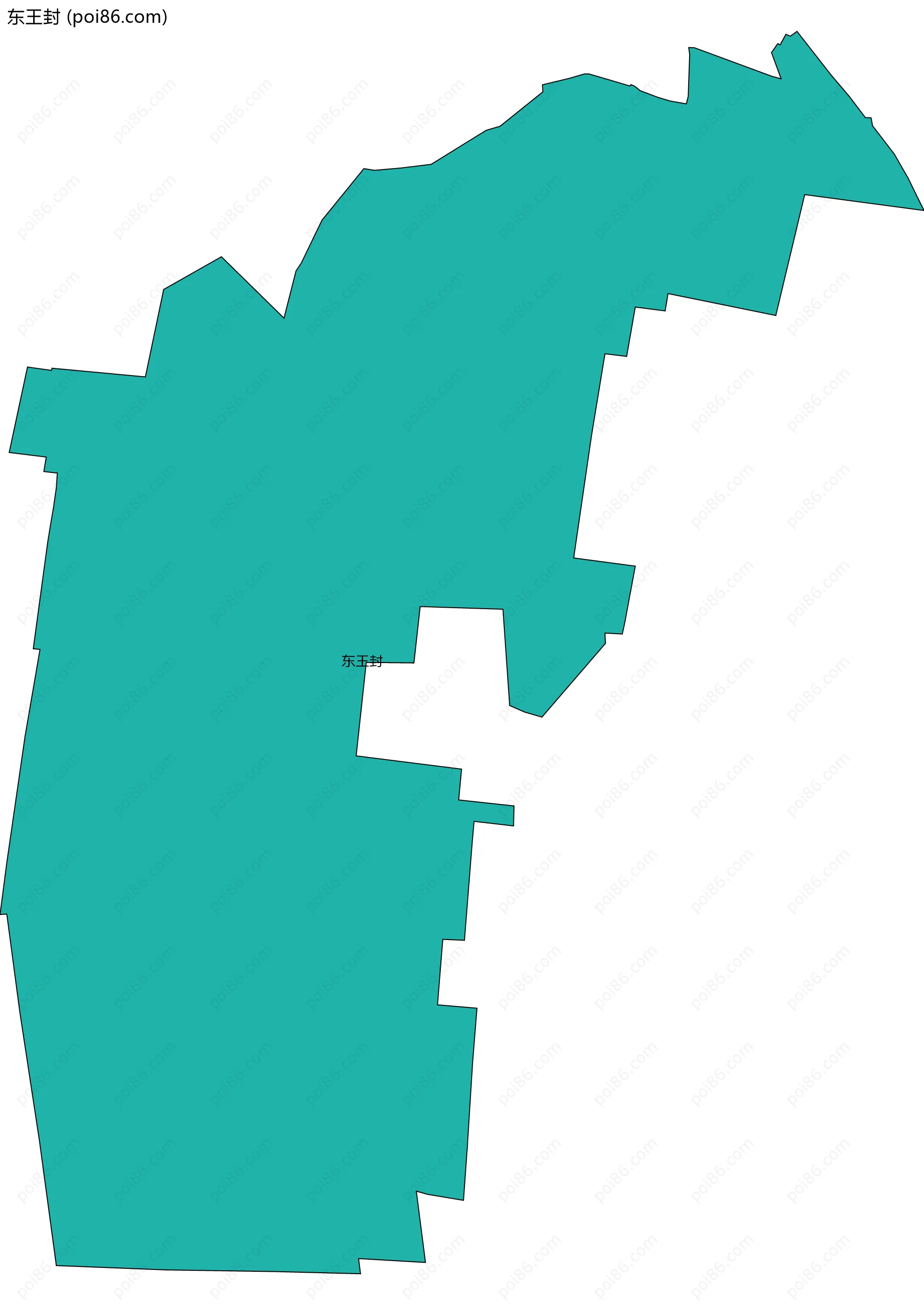 东王封边界地图