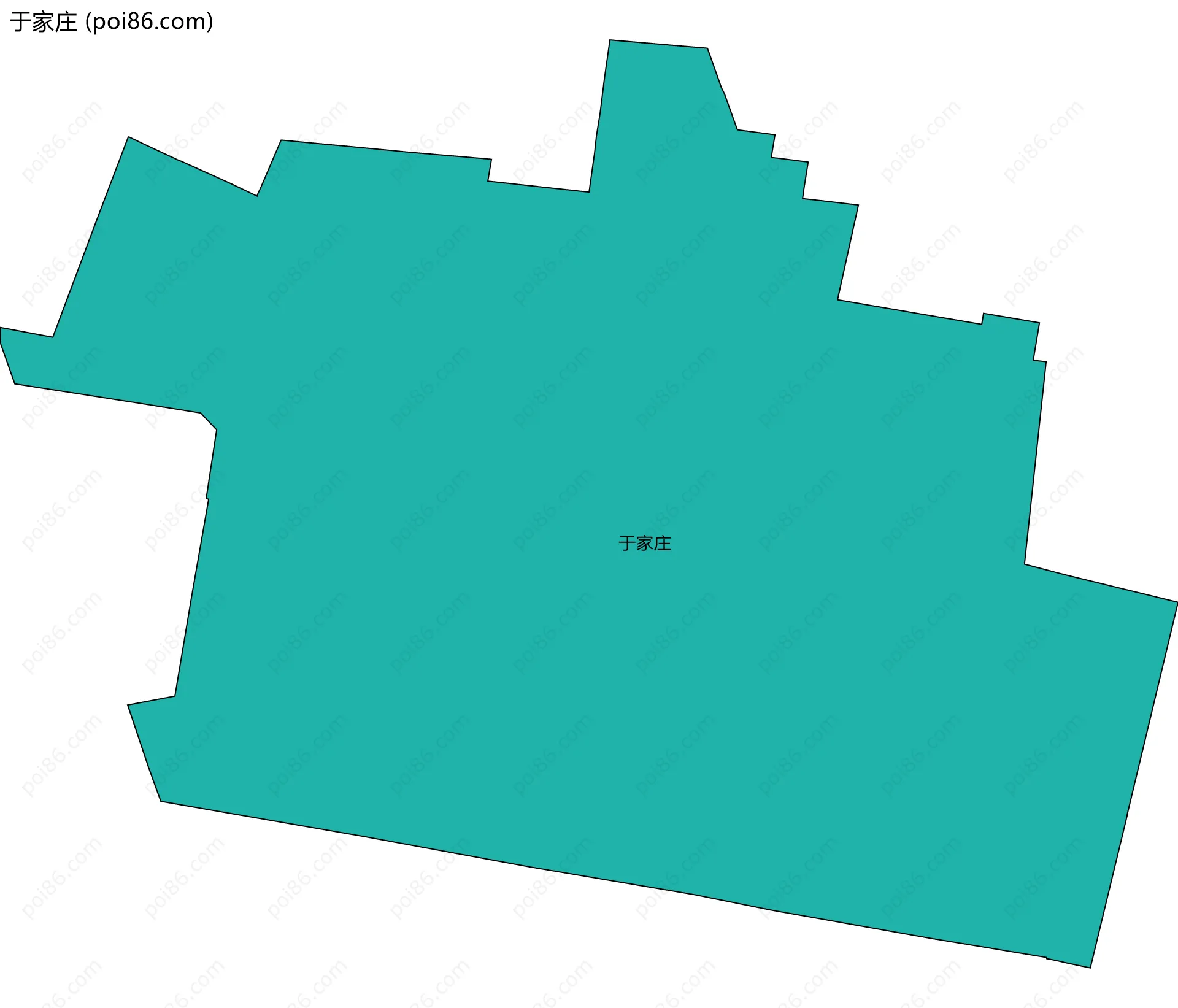 于家庄边界地图