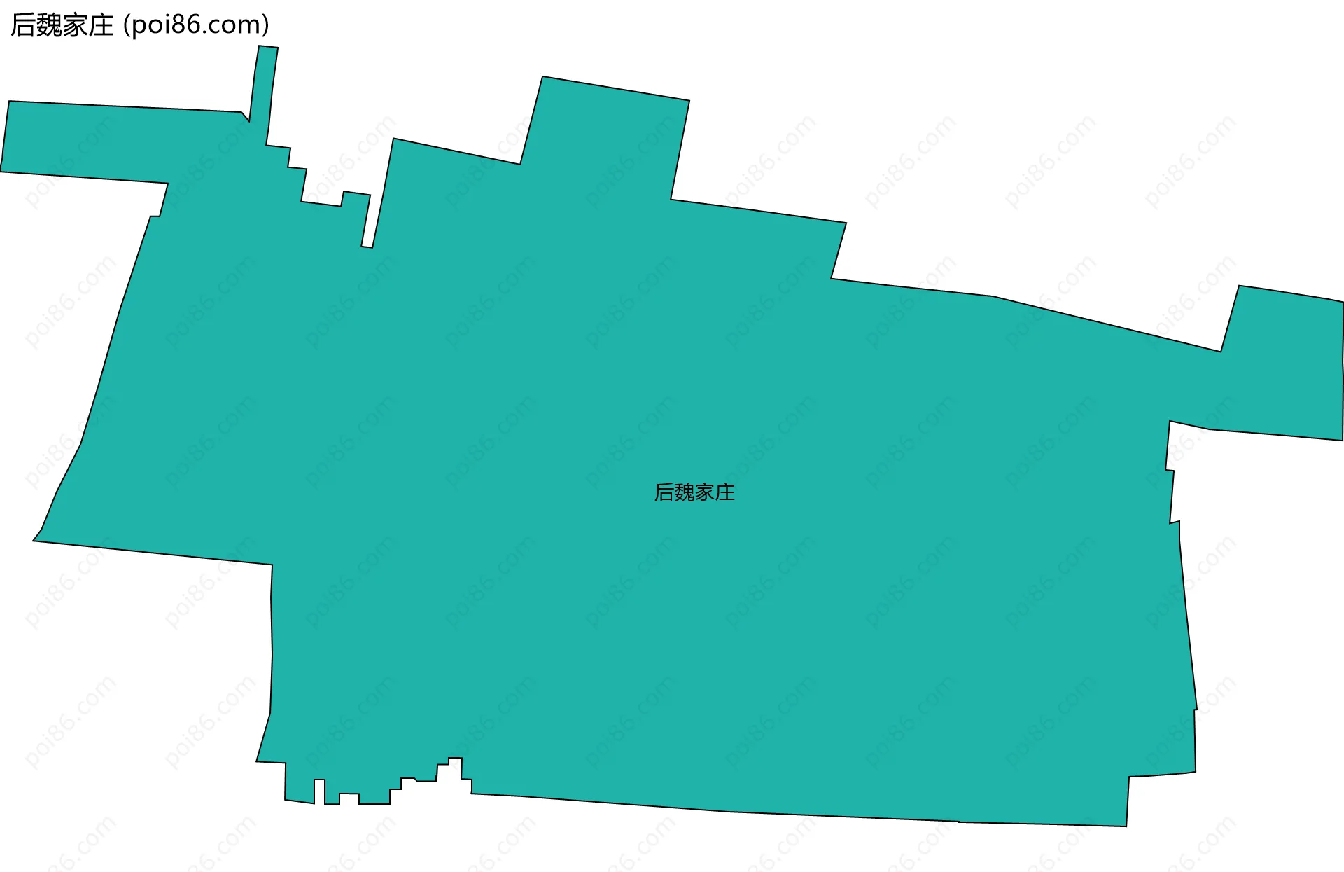后魏家庄边界地图