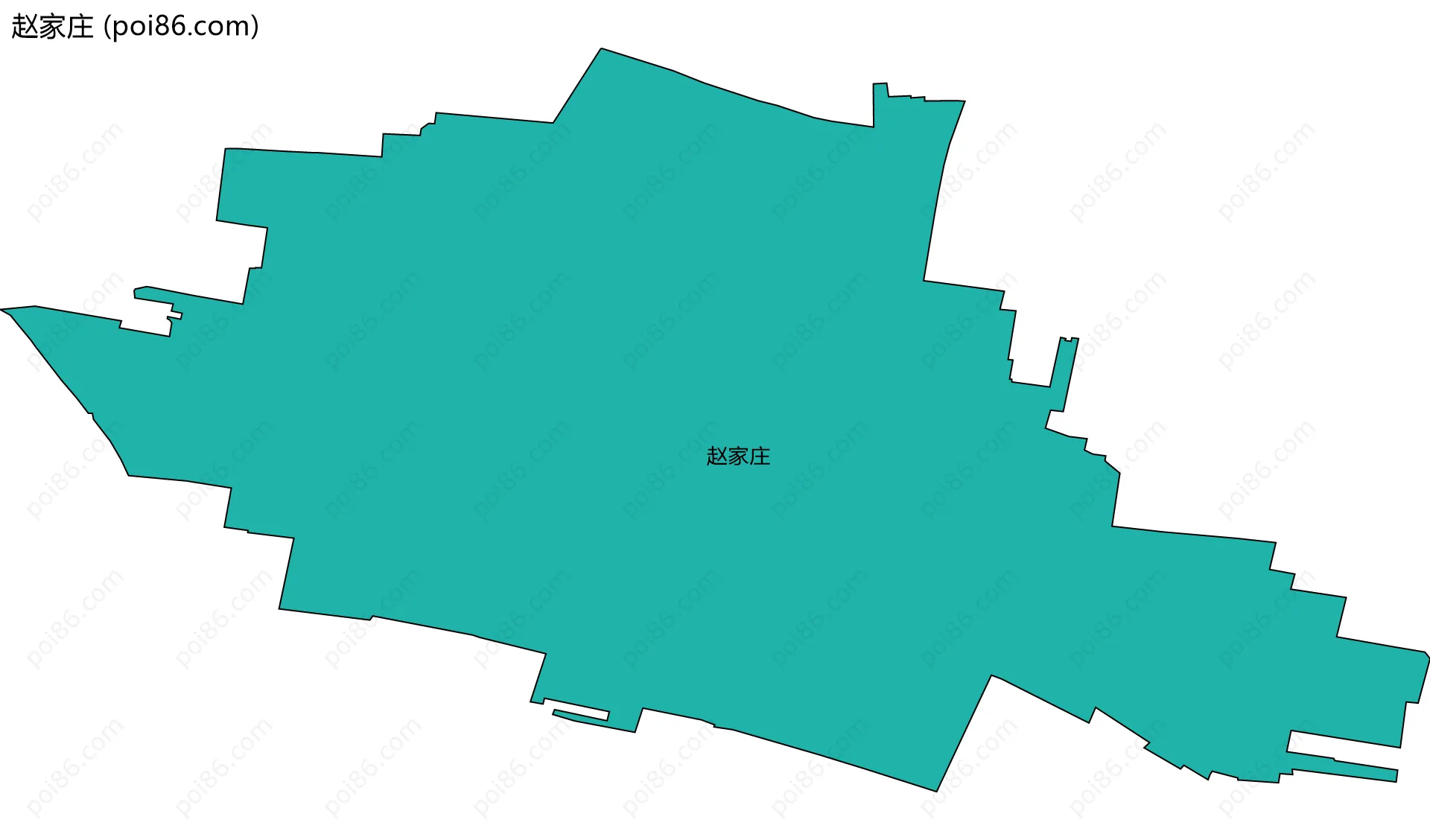 赵家庄边界地图
