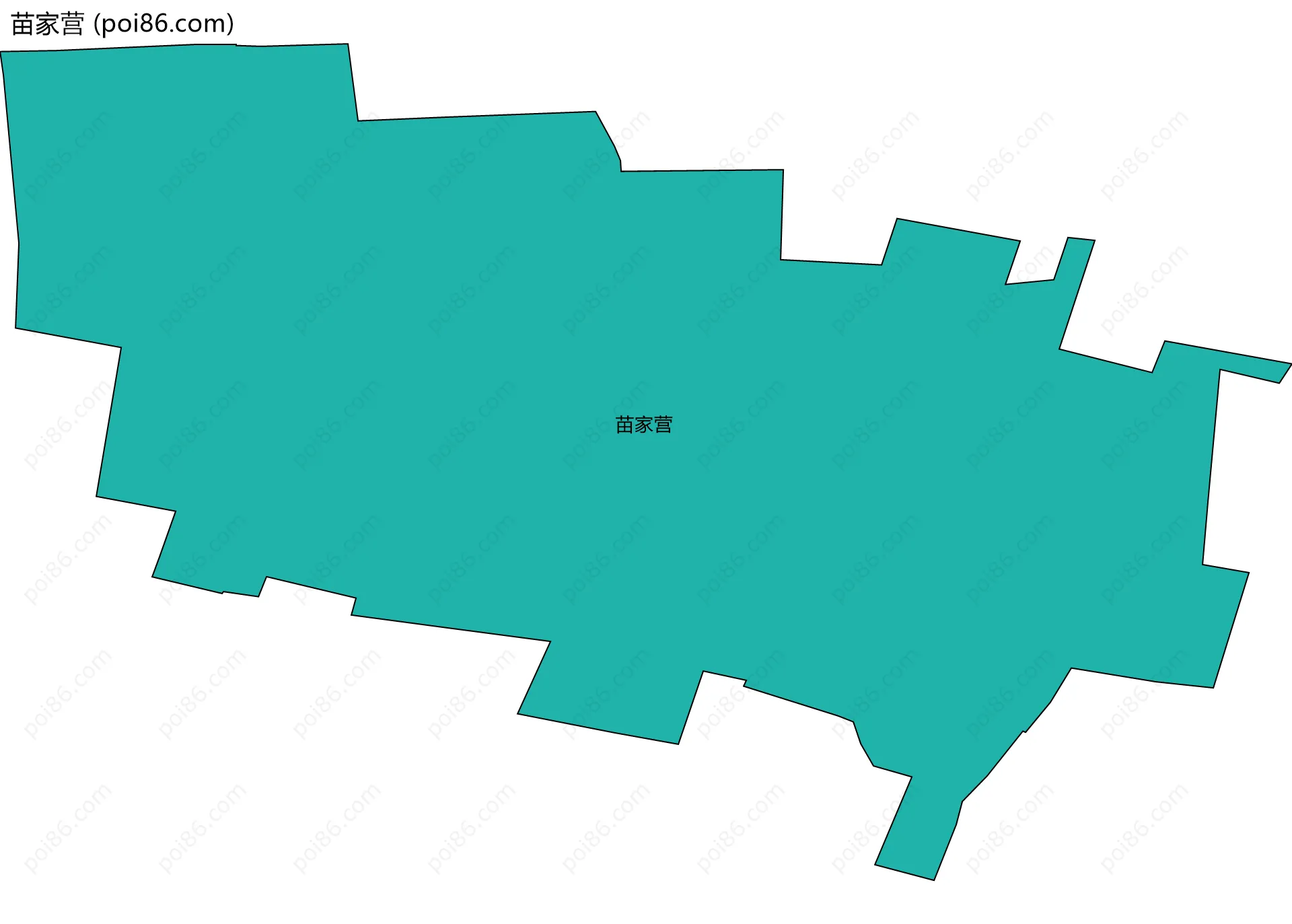 苗家营边界地图