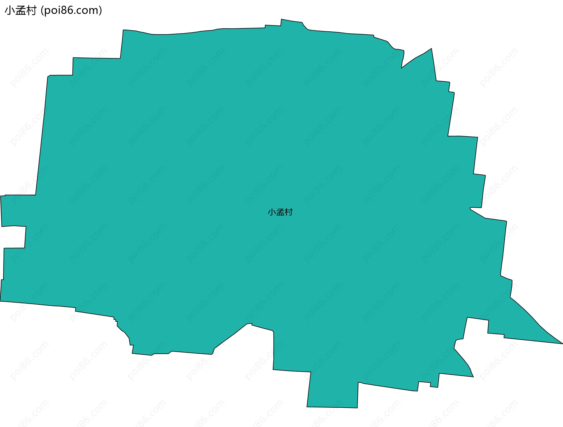小孟村边界地图