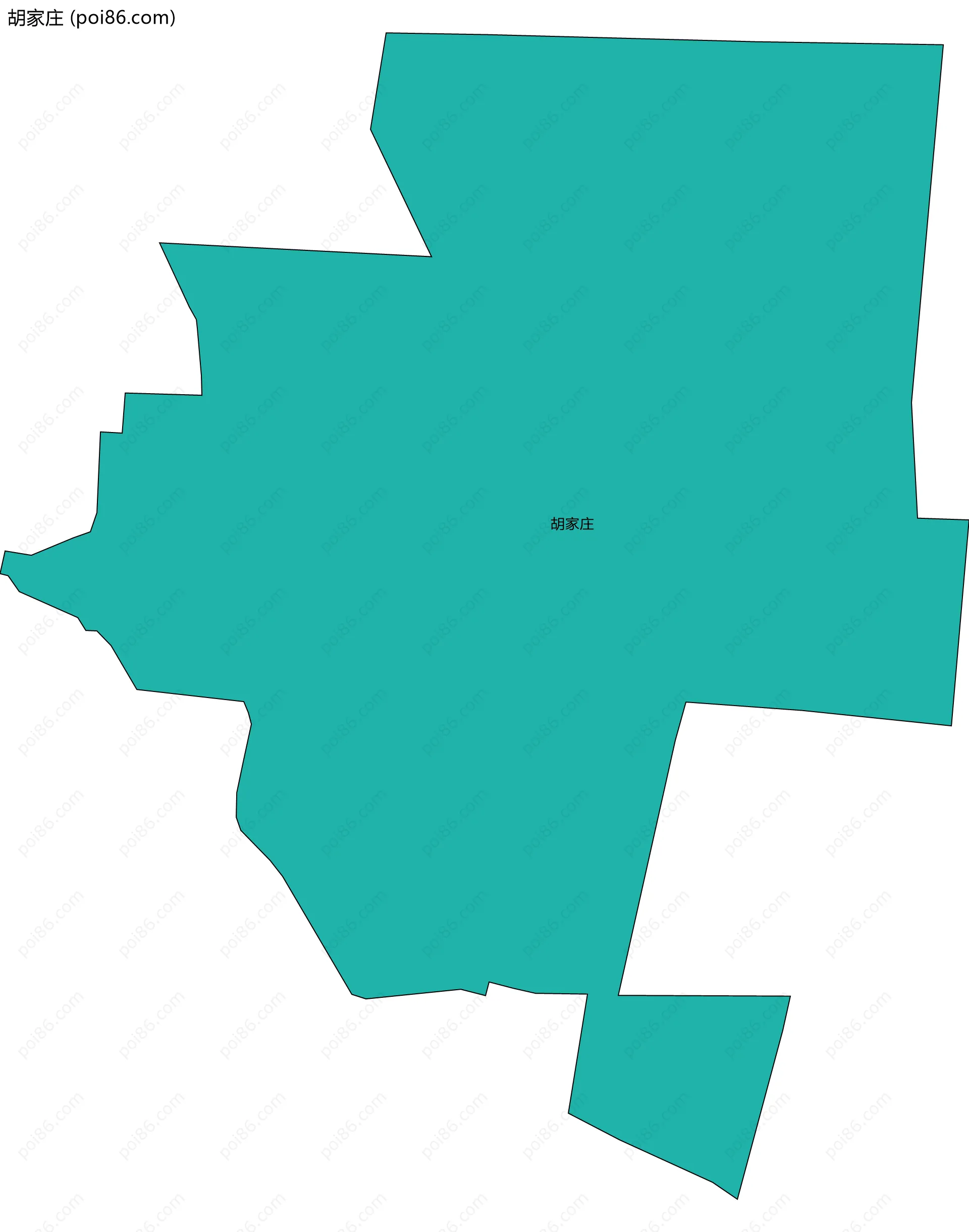 胡家庄边界地图