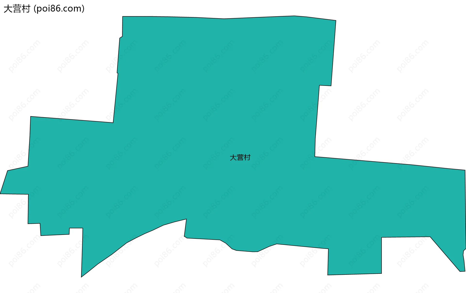 大营村边界地图