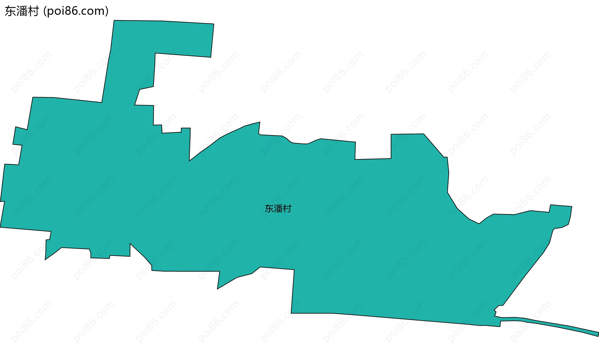 东潘村边界地图