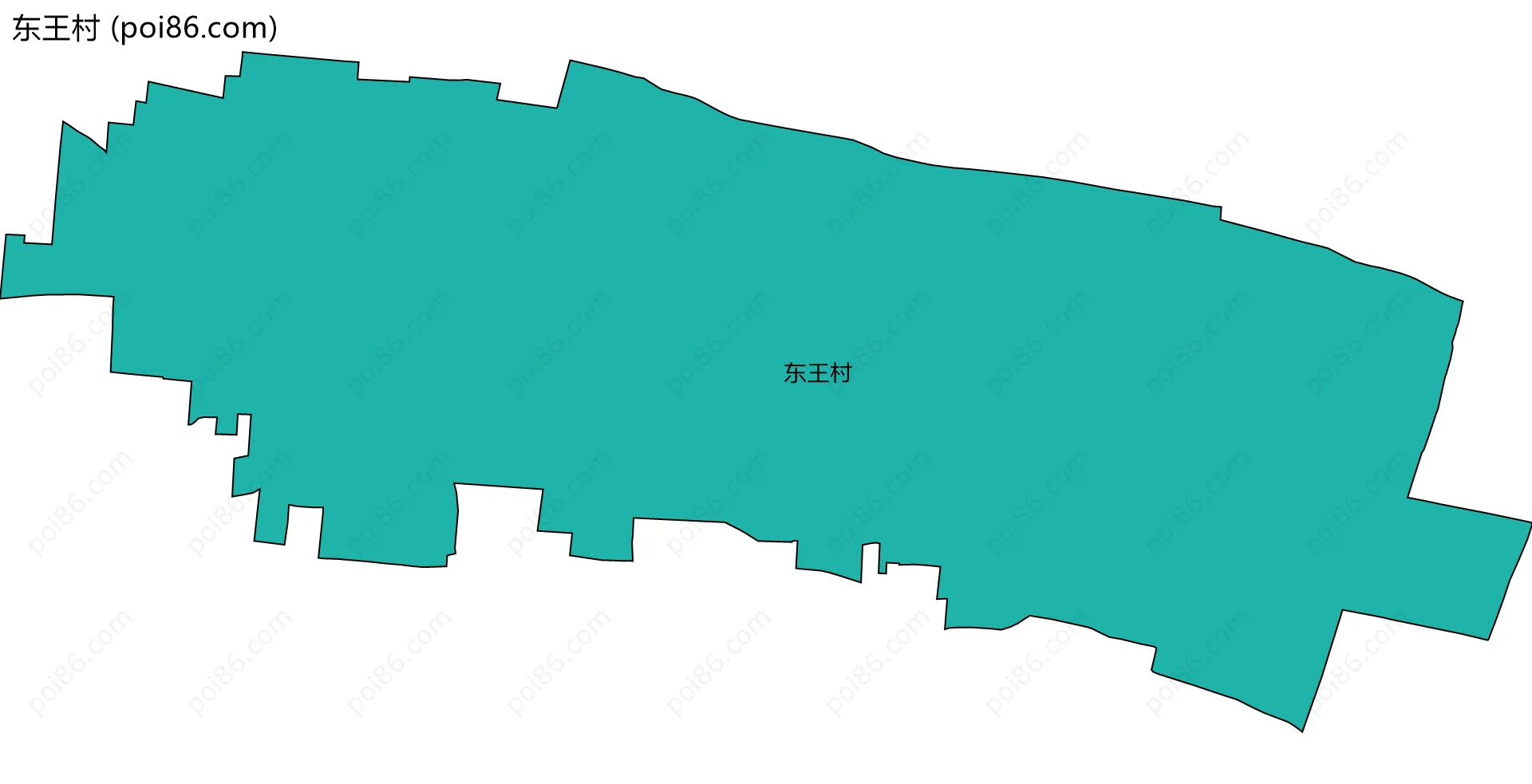 东王村边界地图