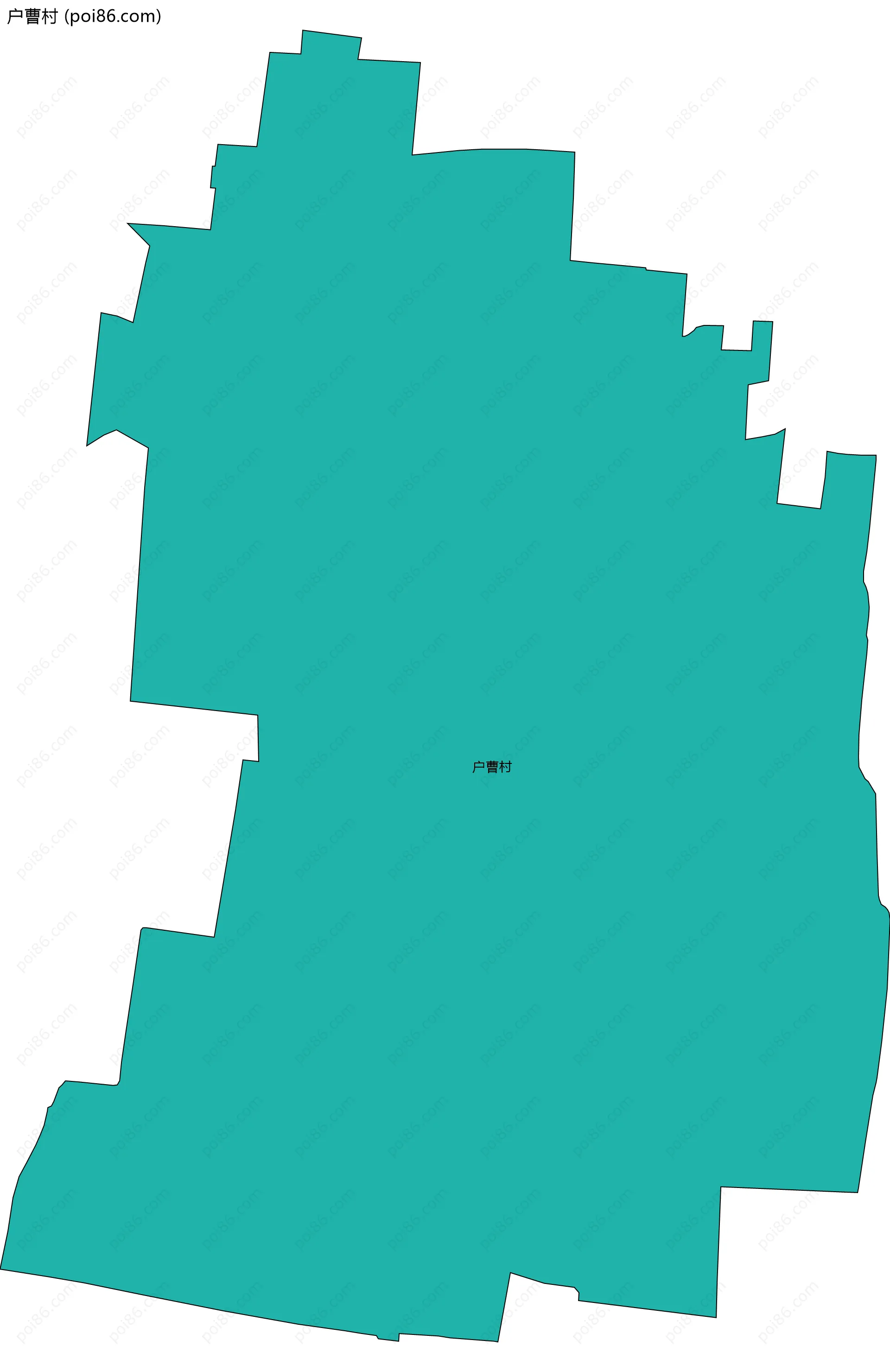 户曹村边界地图