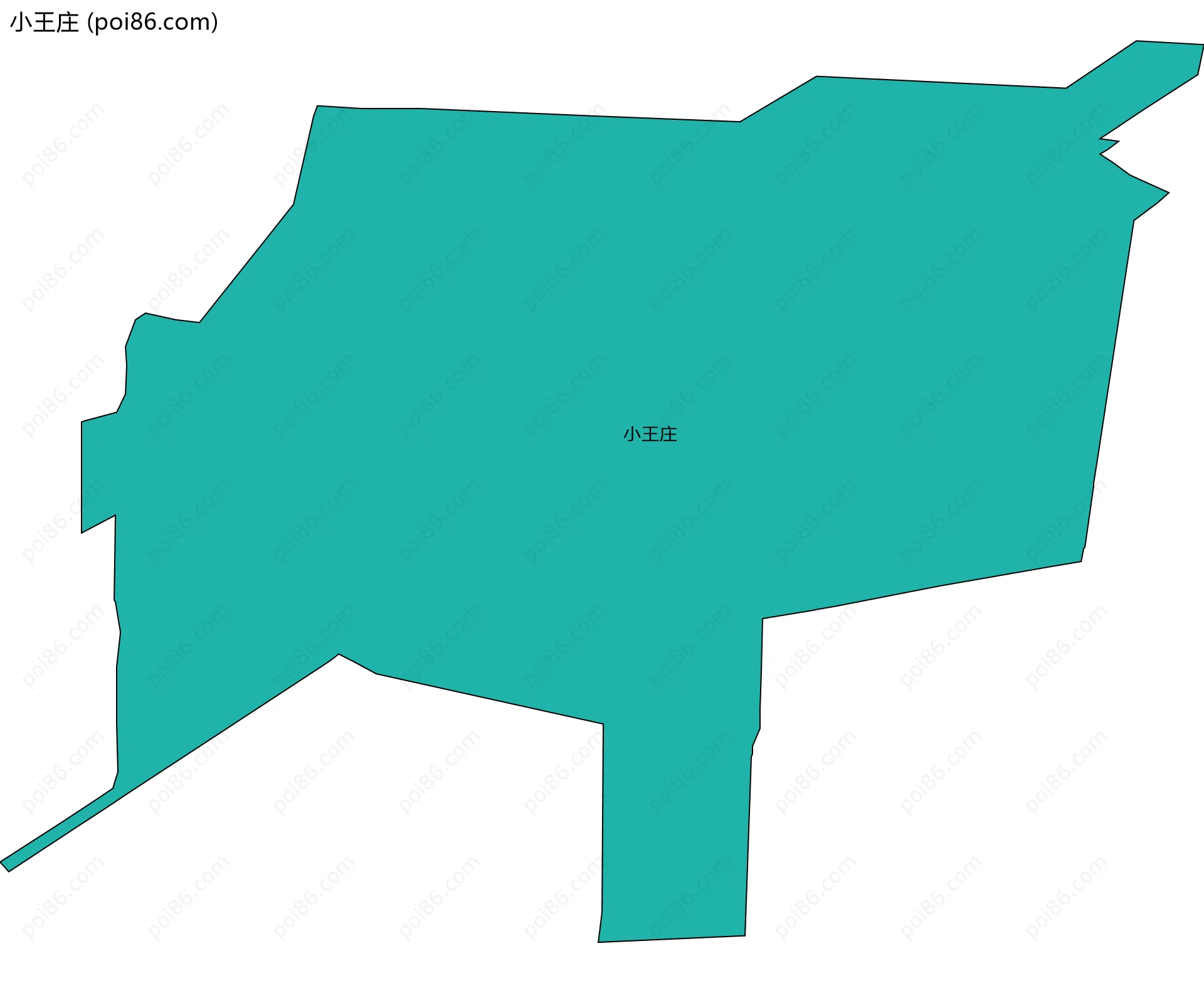 小王庄边界地图
