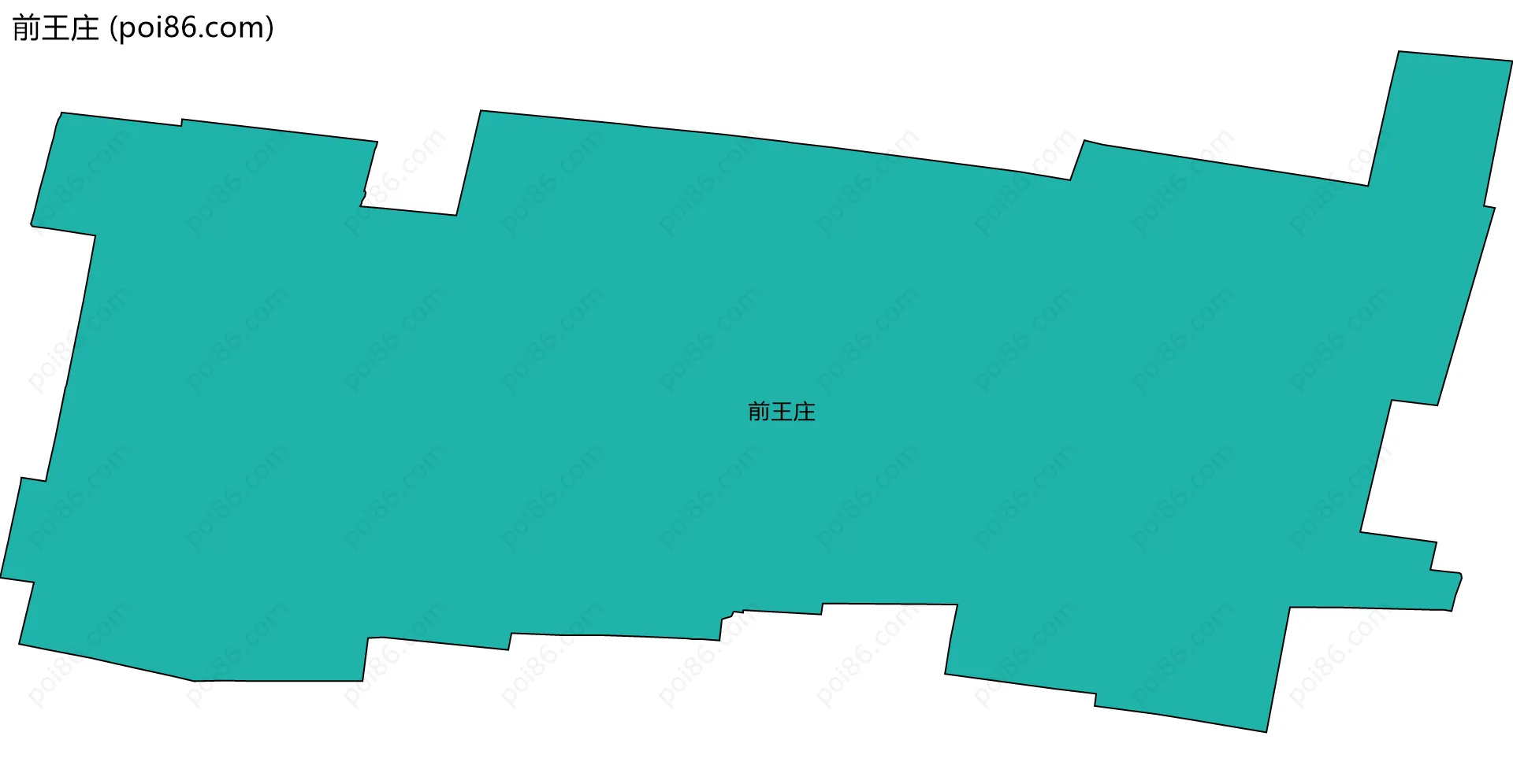 前王庄边界地图