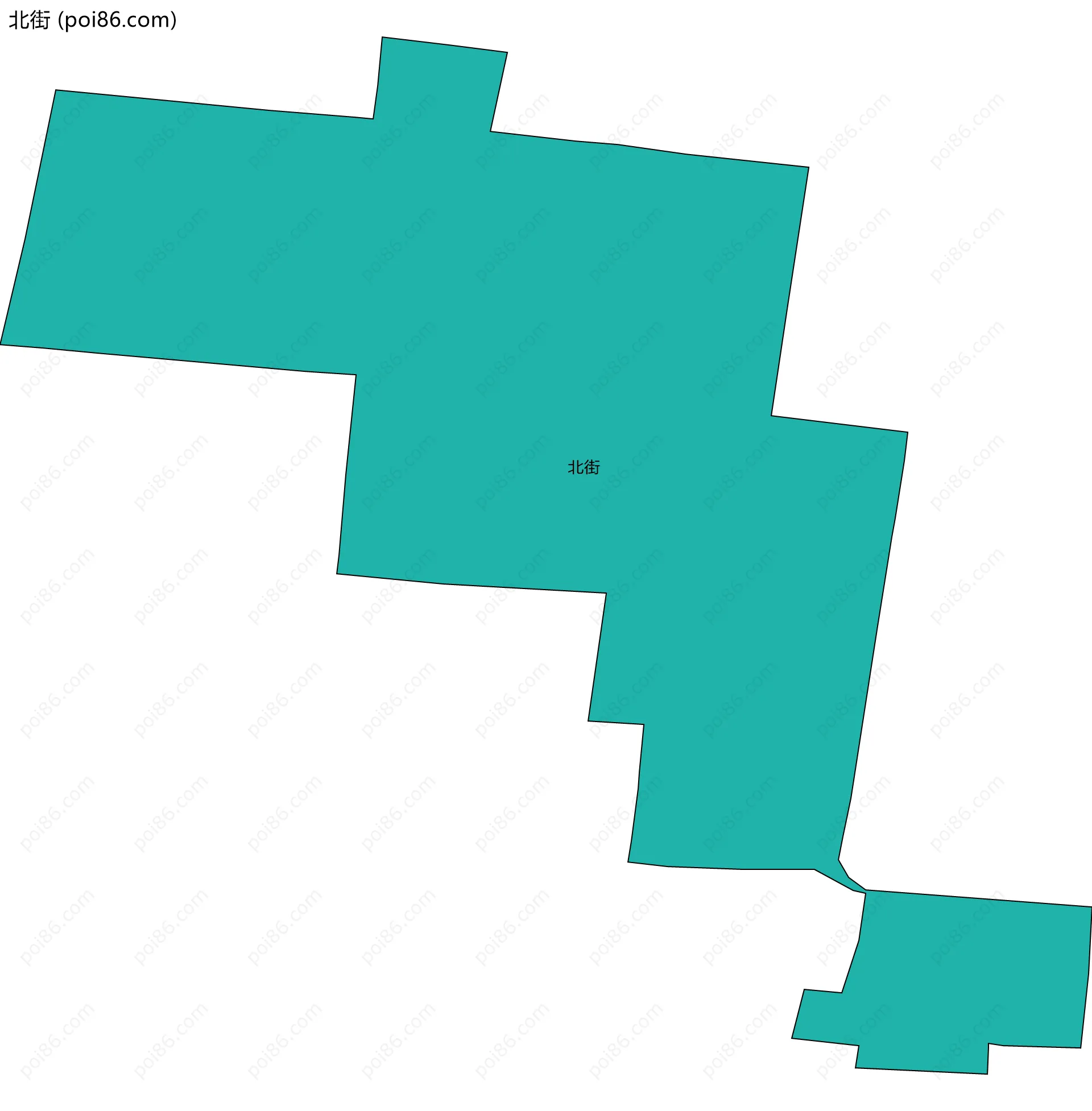 北街边界地图