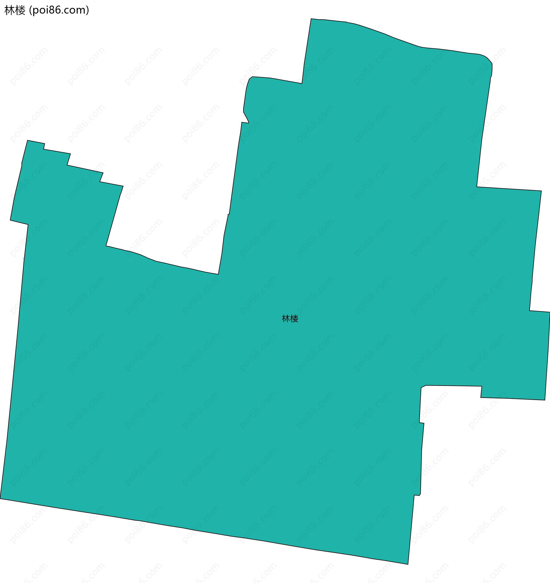 林楼边界地图