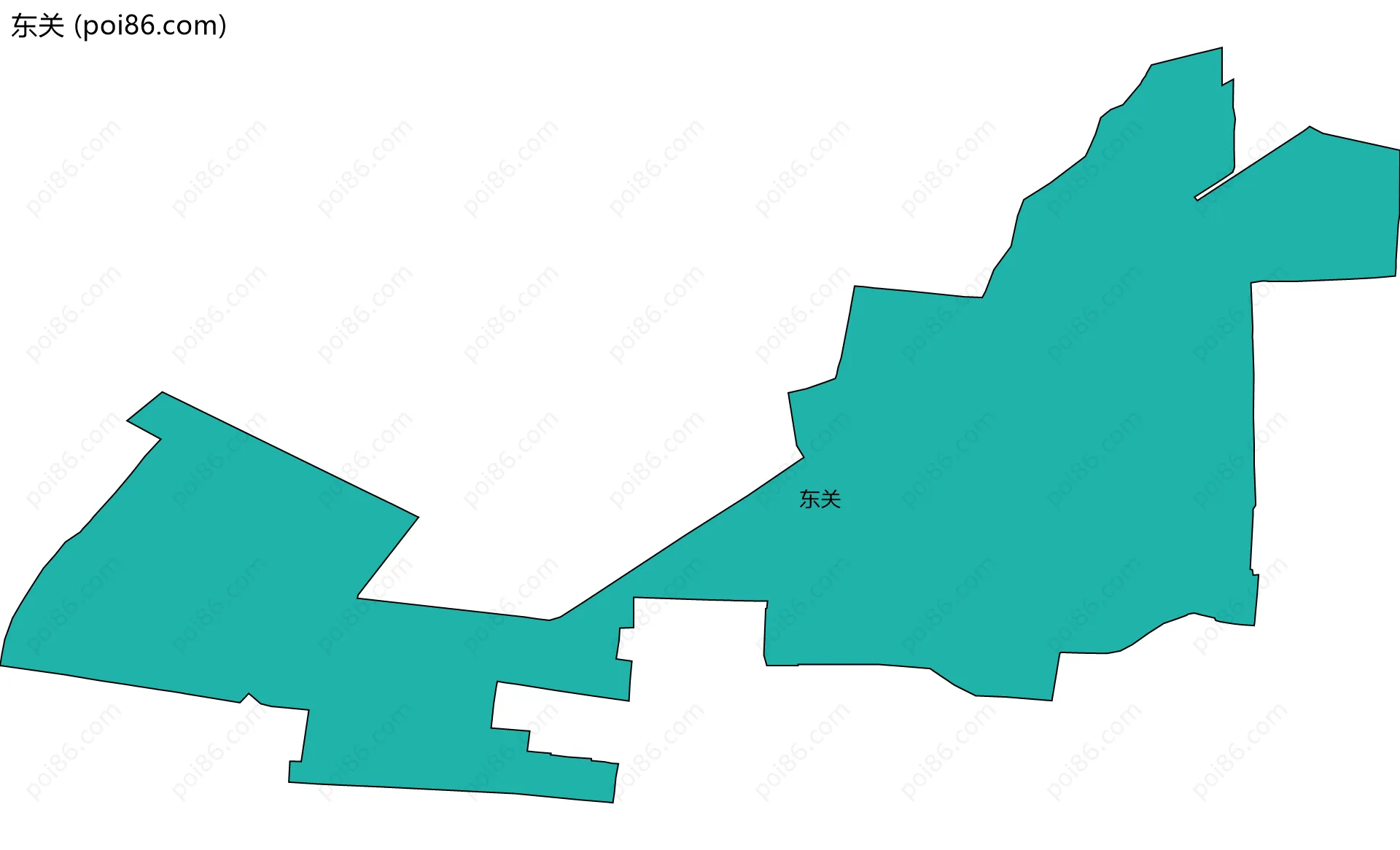 东关边界地图