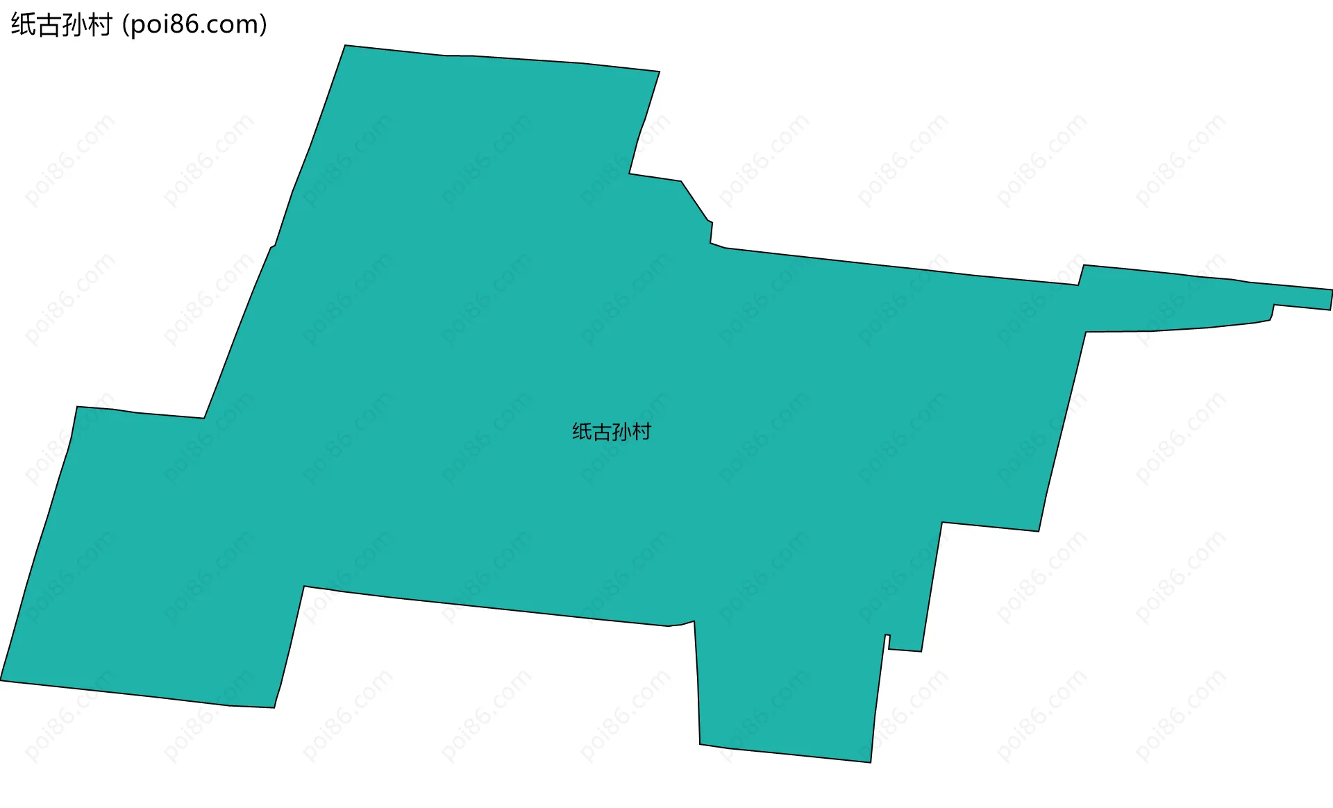 纸古孙村边界地图