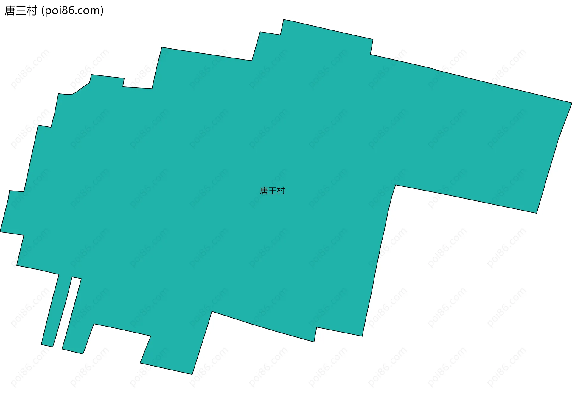 唐王村边界地图