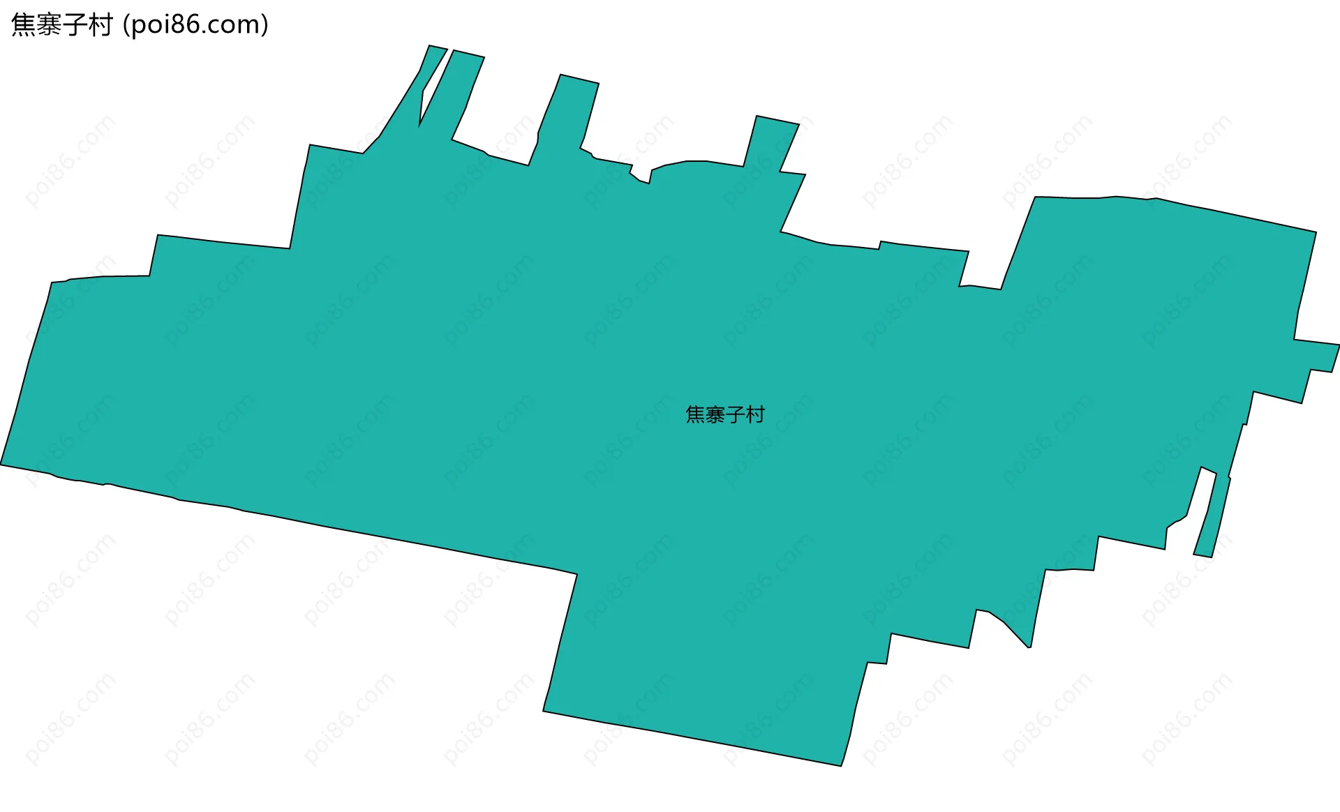 焦寨子村边界地图