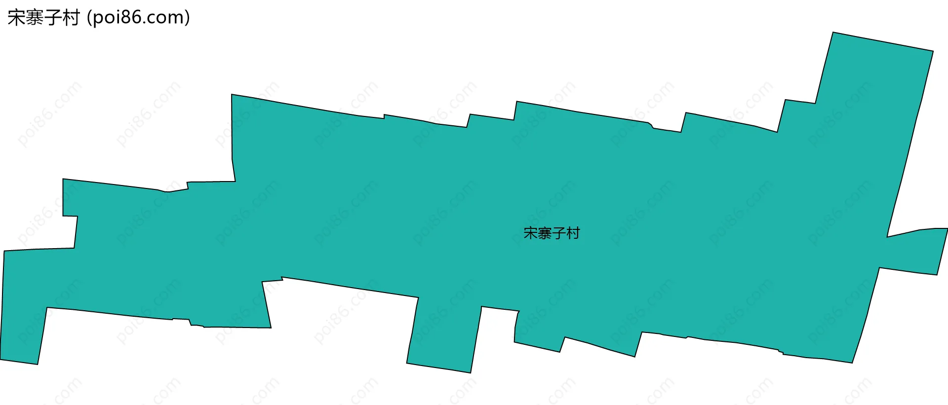 宋寨子村边界地图
