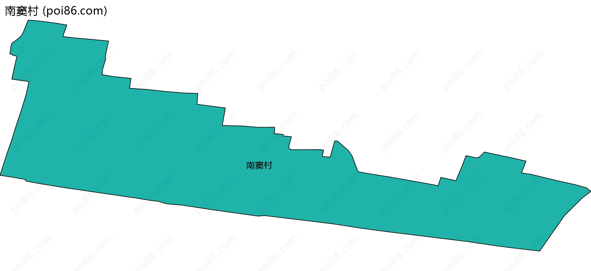 南窦村边界地图