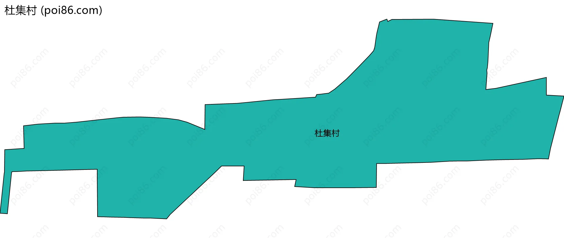 杜集村边界地图