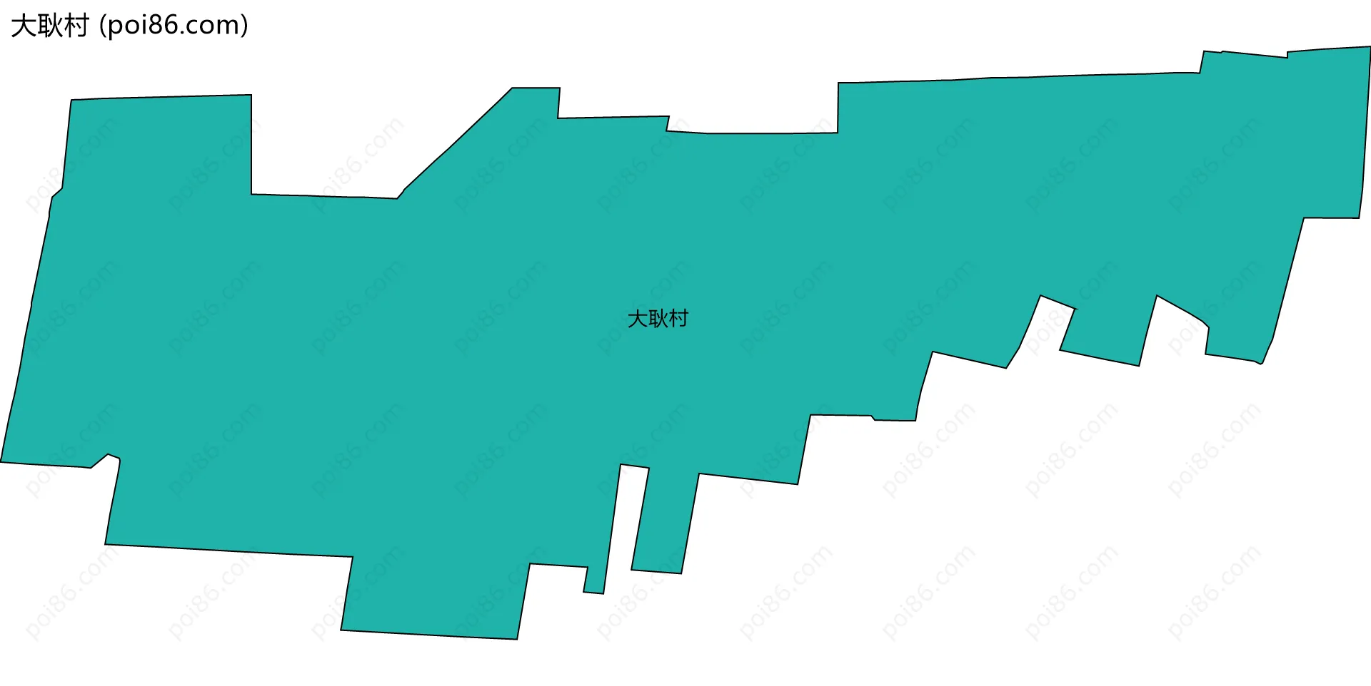大耿村边界地图