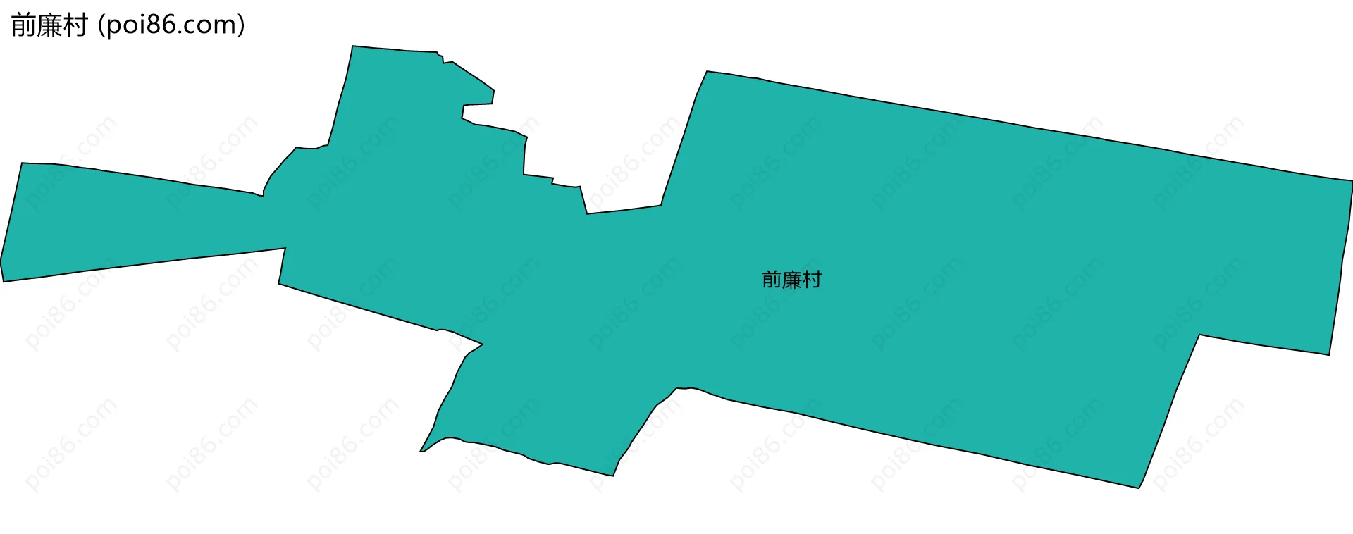 前廉村边界地图