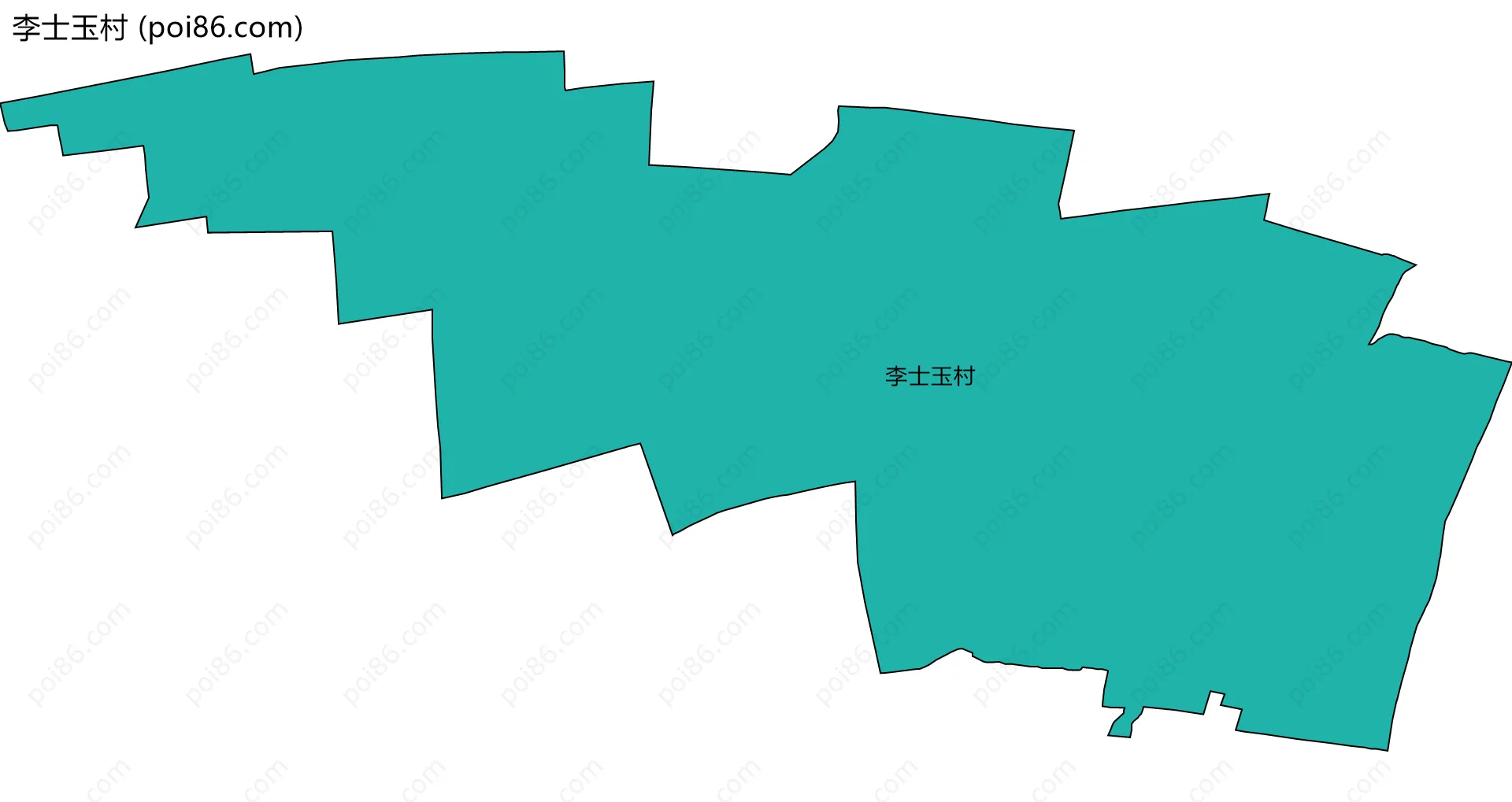 李士玉村边界地图