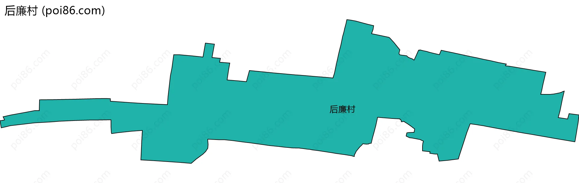 后廉村边界地图