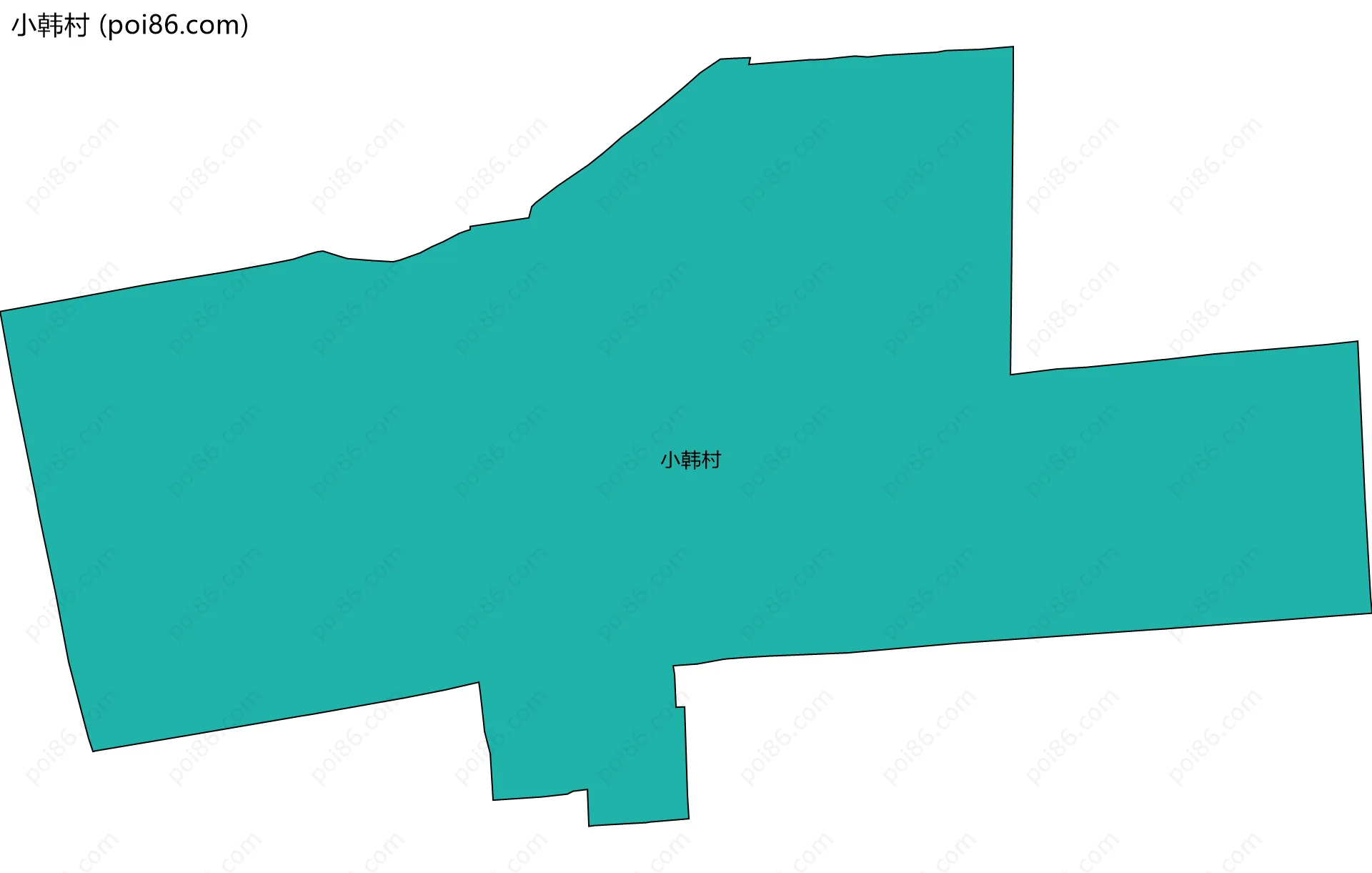 小韩村边界地图