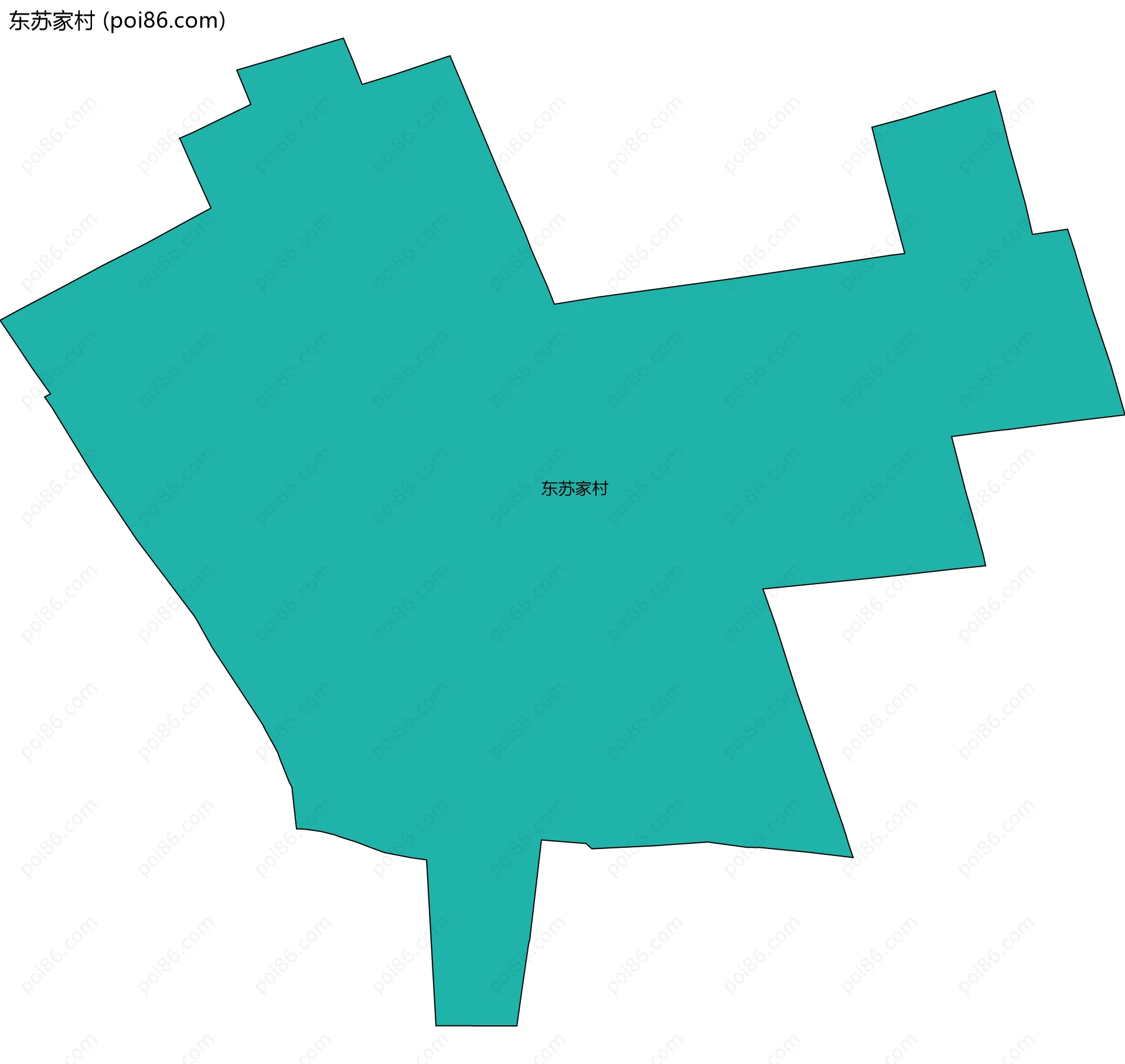 东苏家村边界地图