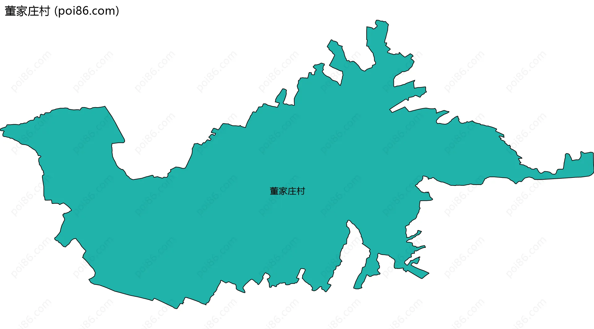 董家庄村边界地图