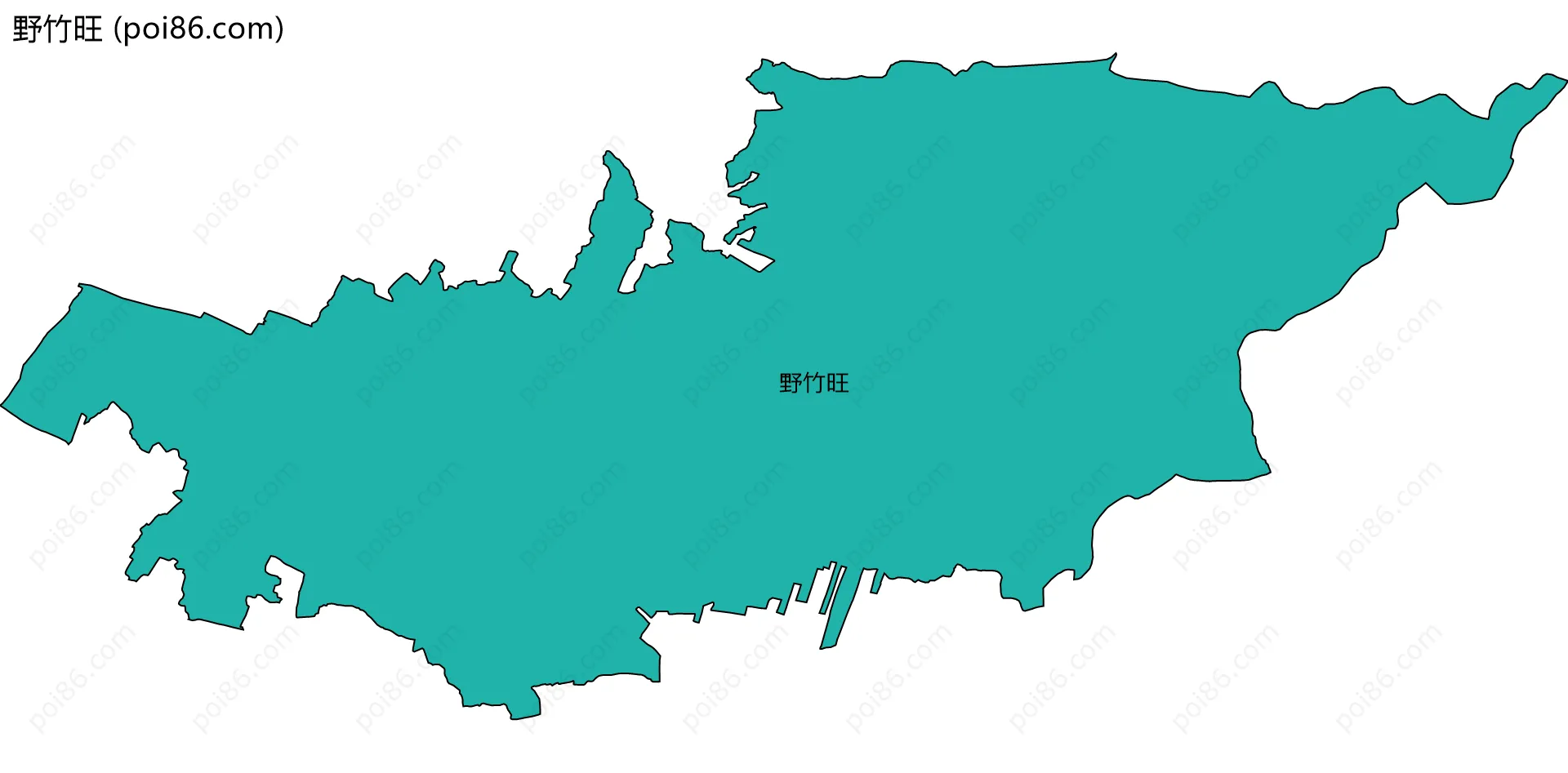 野竹旺边界地图
