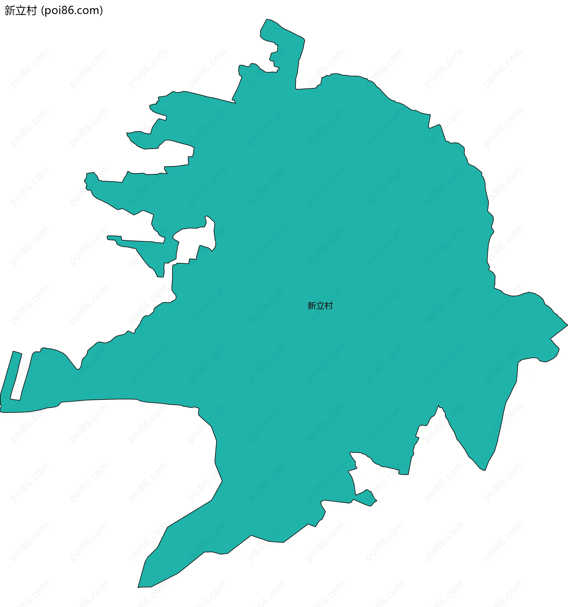 新立村边界地图