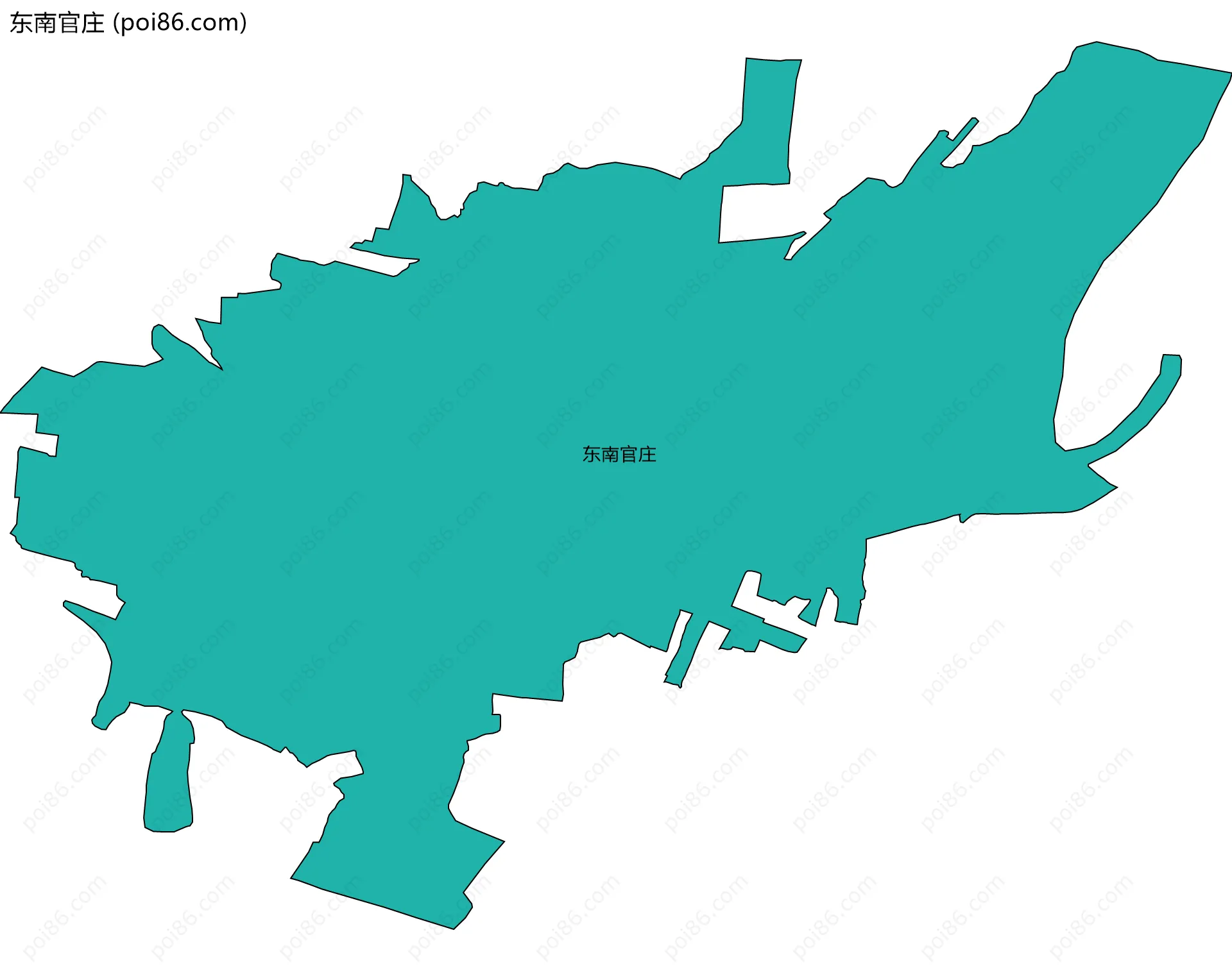 东南官庄边界地图