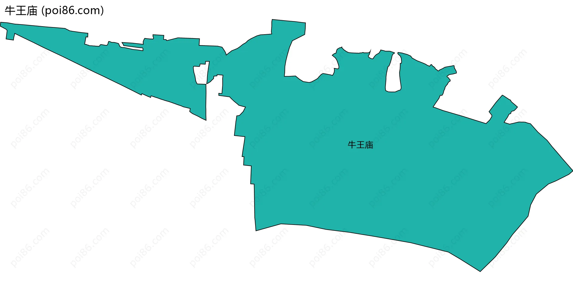 牛王庙边界地图