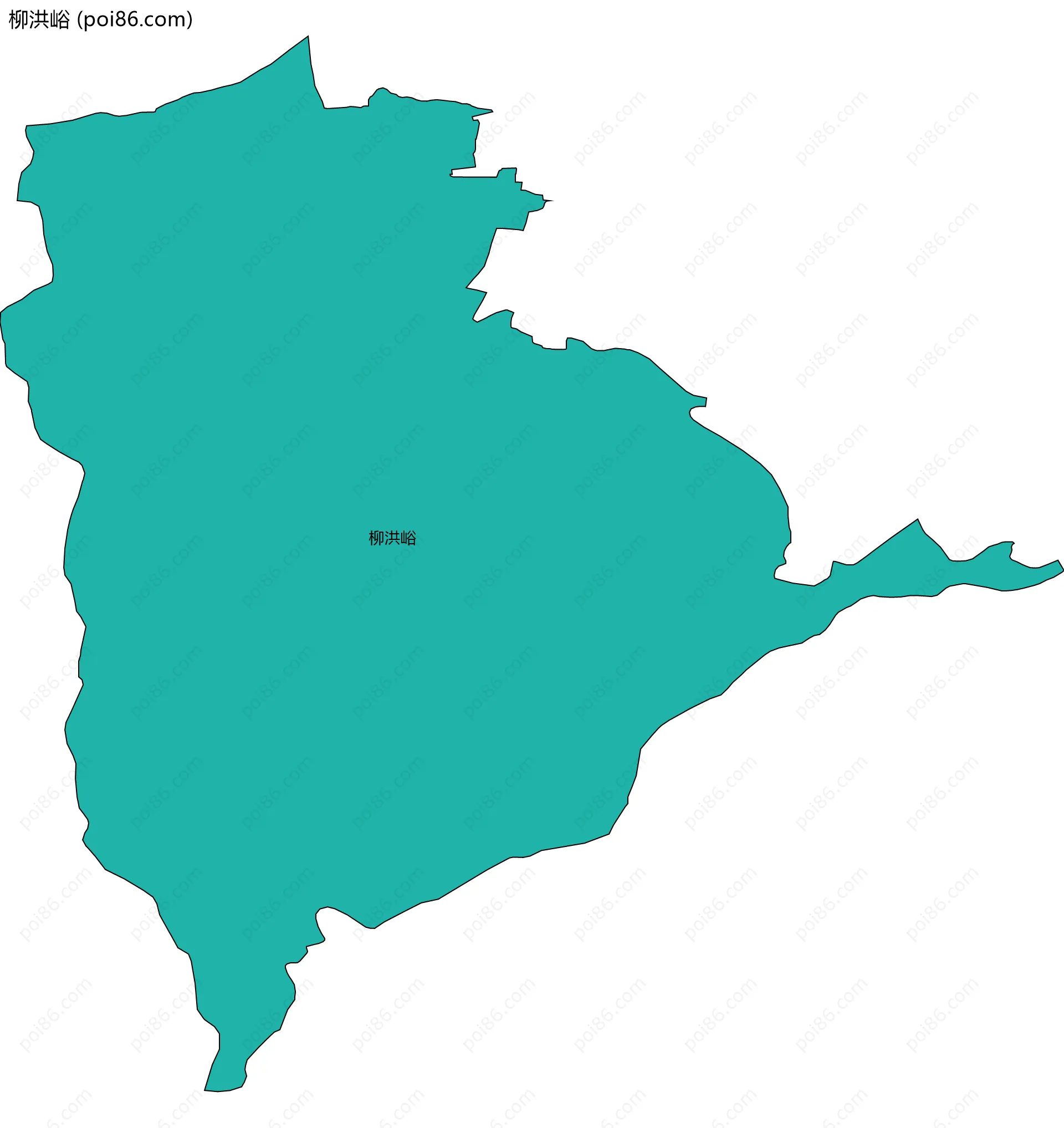 柳洪峪边界地图