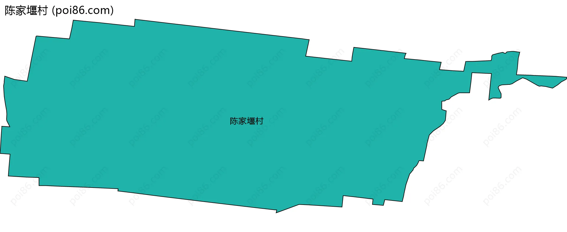 陈家堰村边界地图
