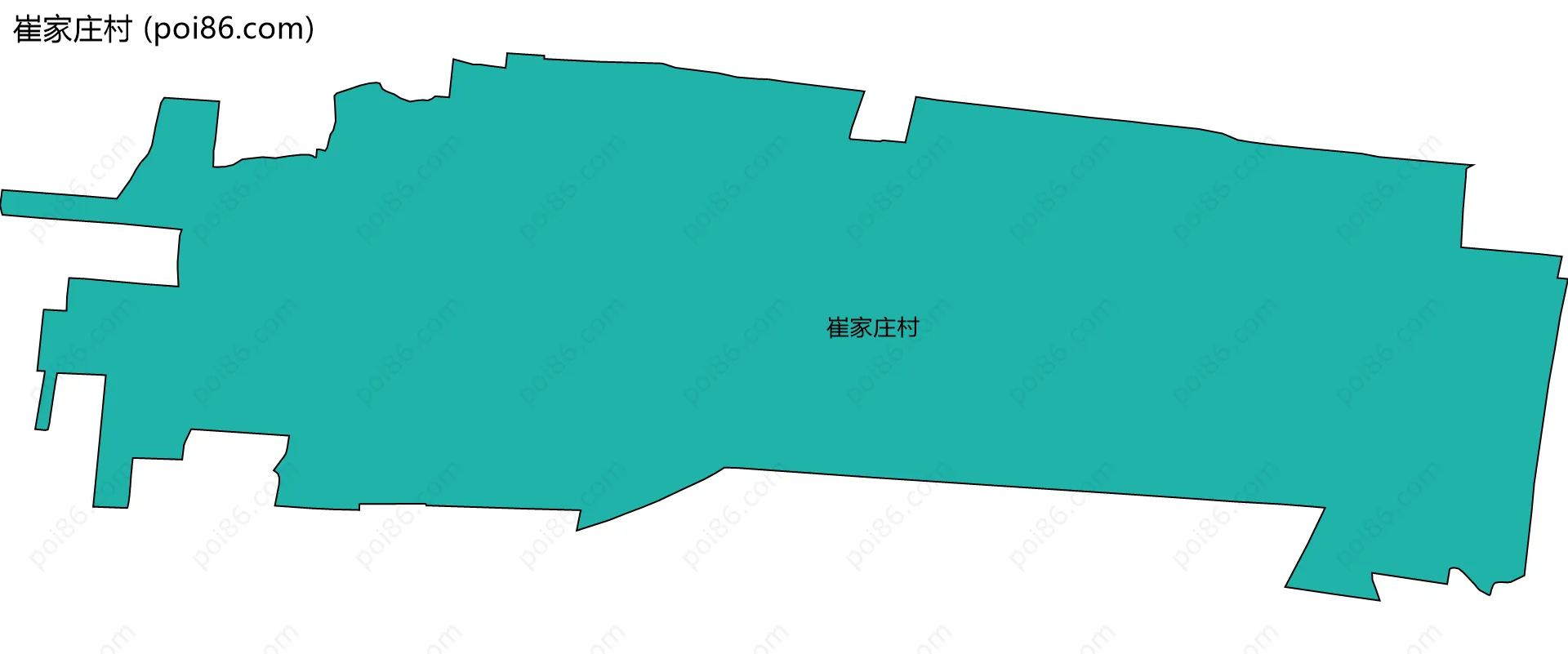 崔家庄村边界地图
