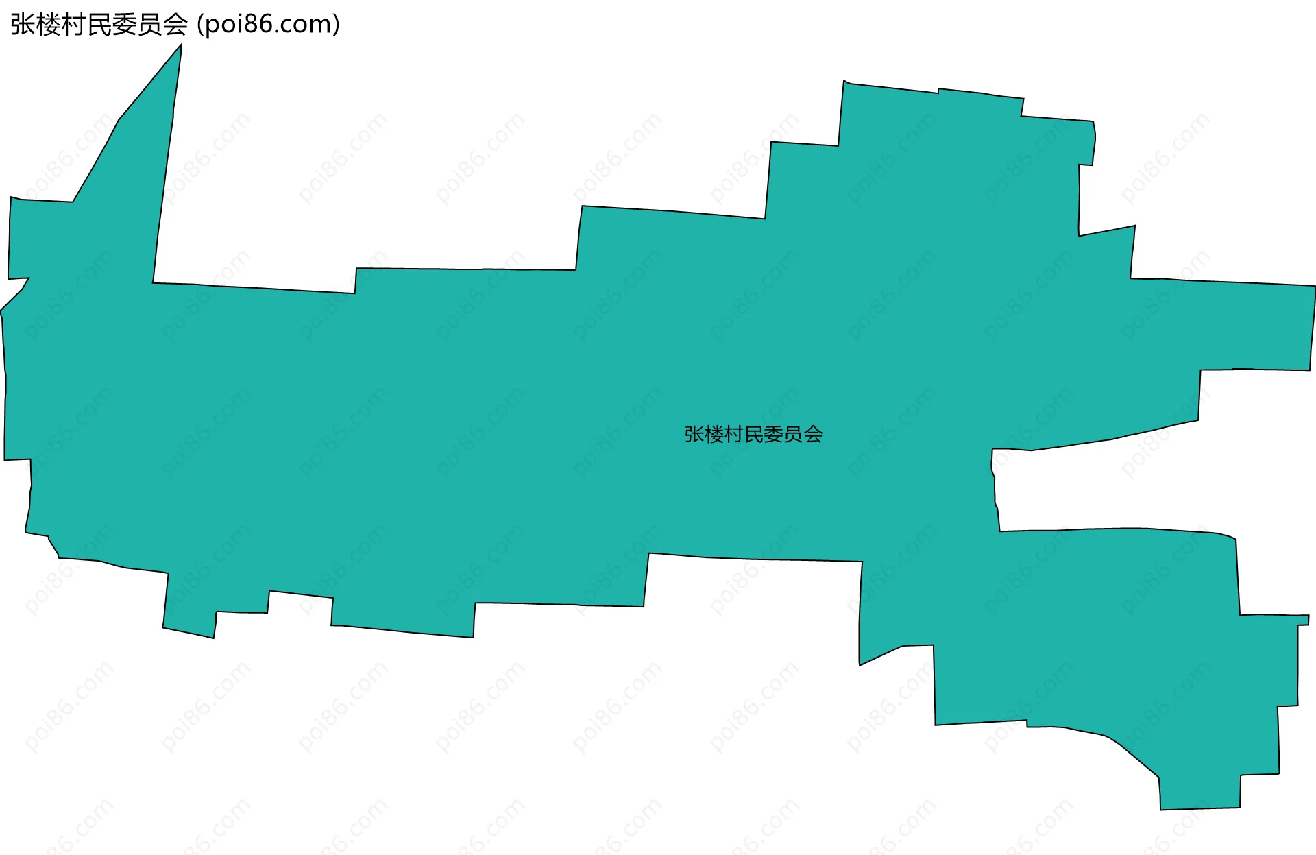 张楼村民委员会边界地图