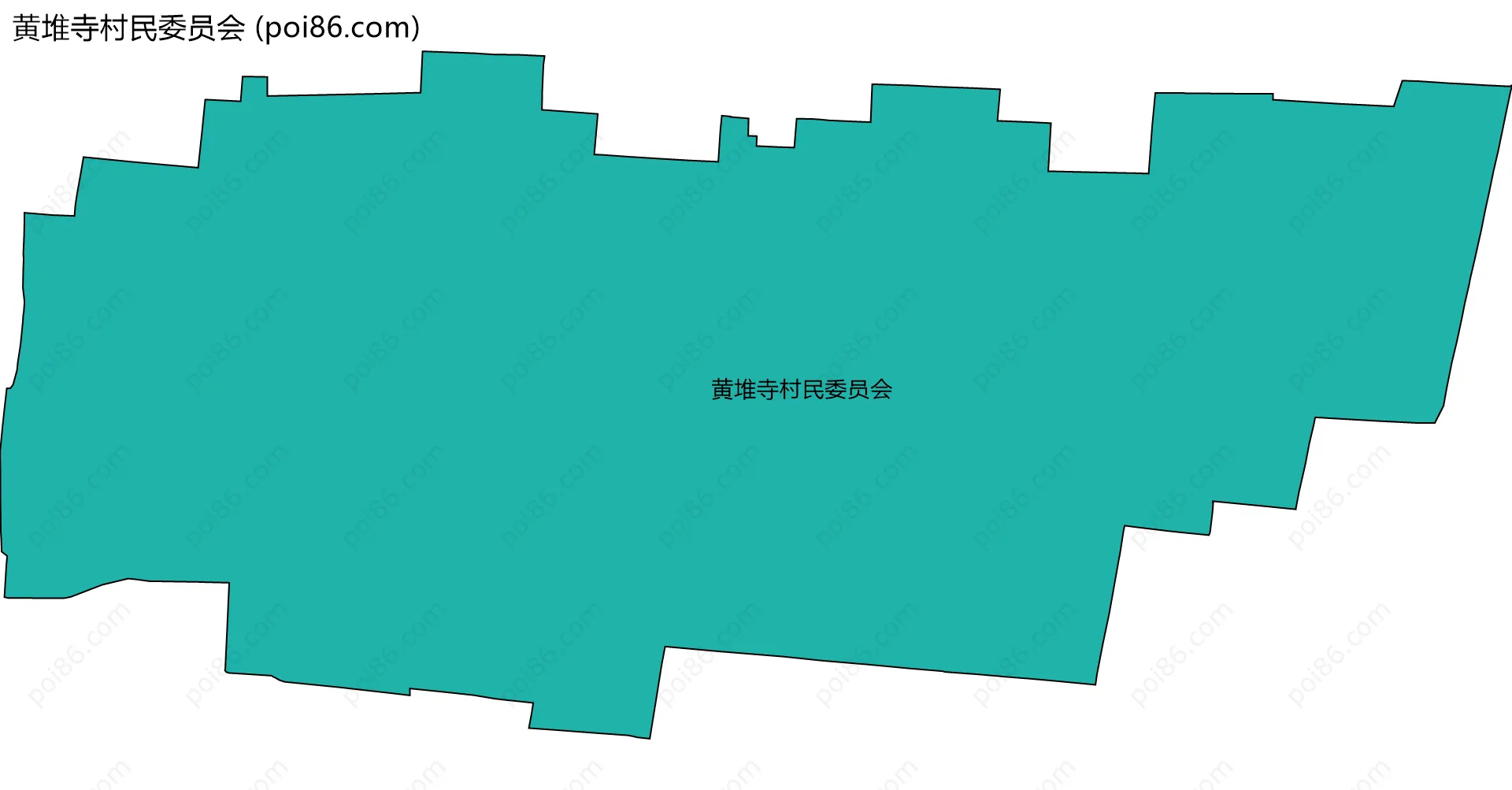 黄堆寺村民委员会边界地图