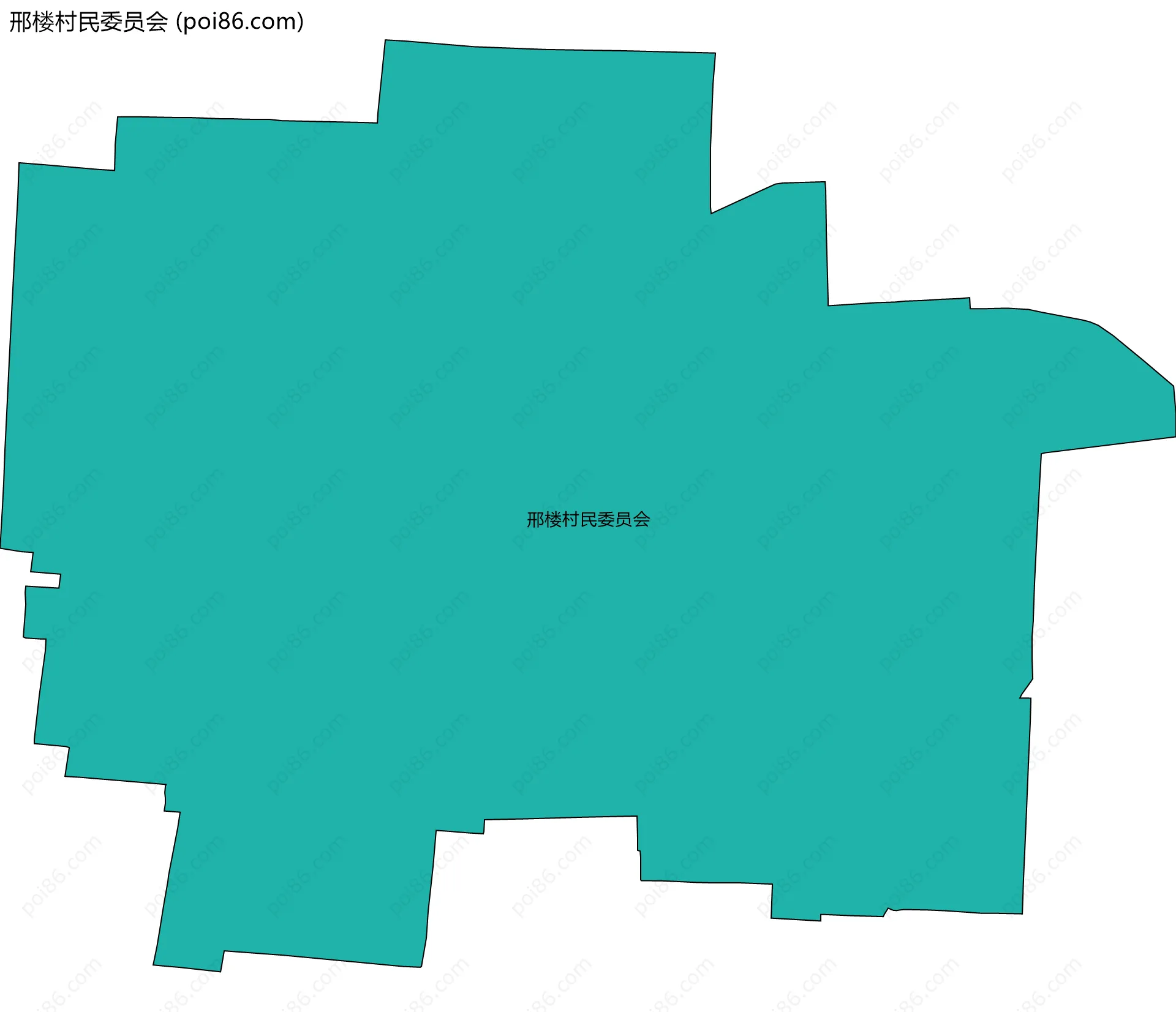 邢楼村民委员会边界地图