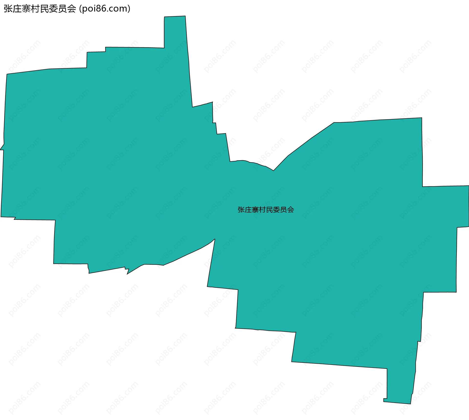 张庄寨村民委员会边界地图