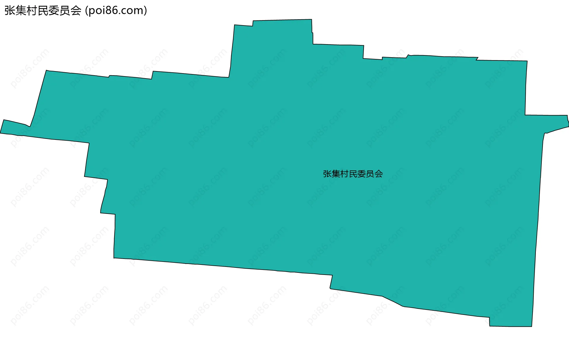 张集村民委员会边界地图