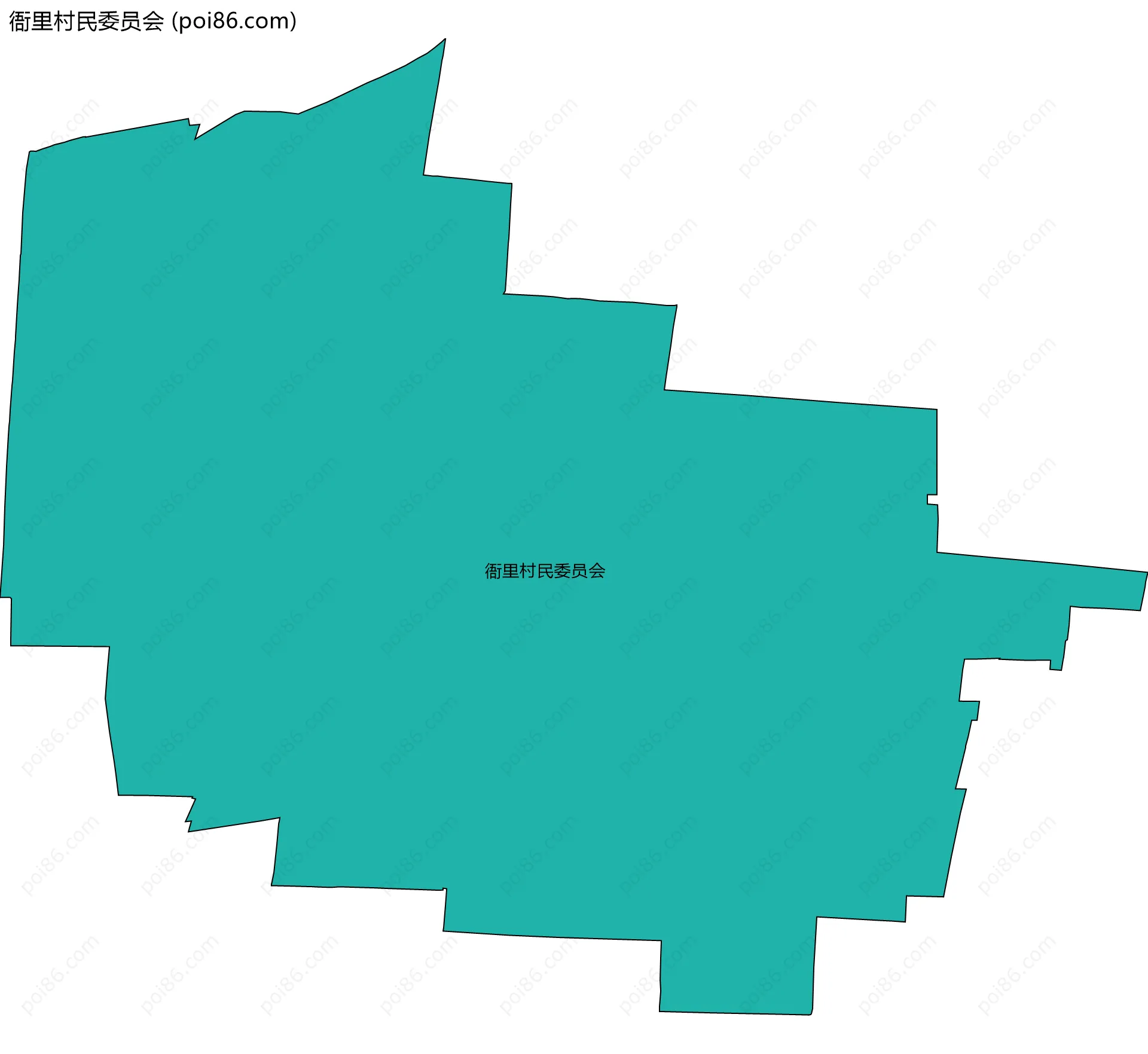 衙里村民委员会边界地图