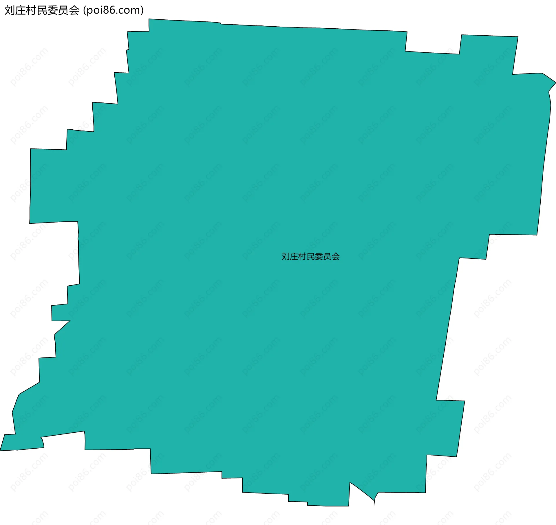 刘庄村民委员会边界地图