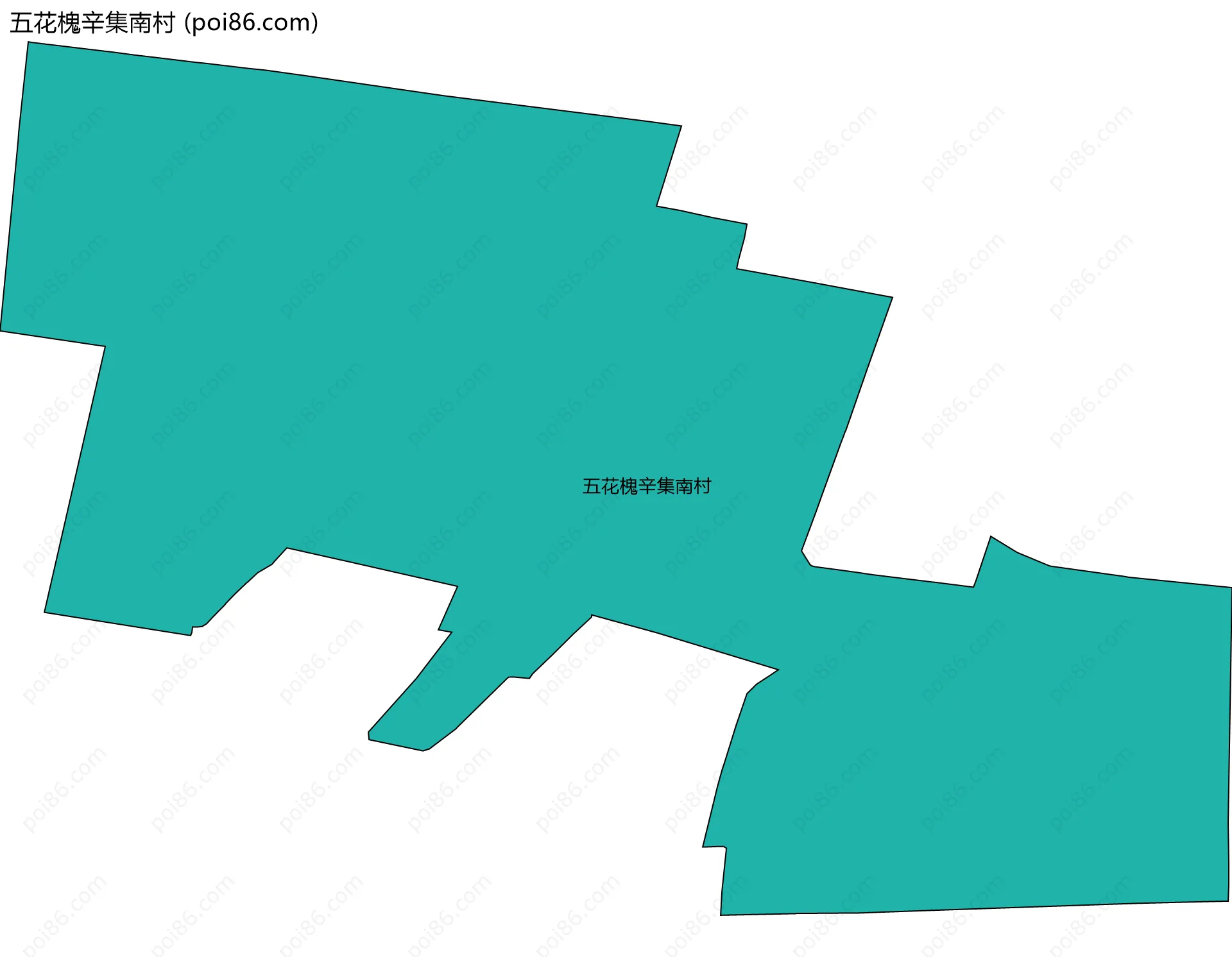 五花槐辛集南村边界地图